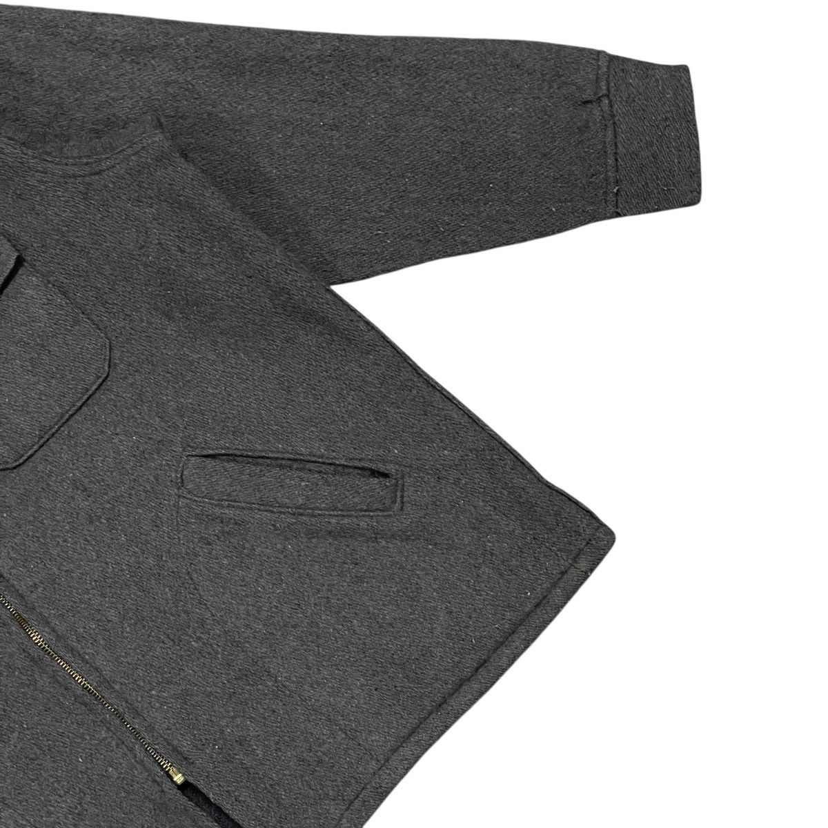 Vintage Vintage 80s Melton Wool Chore Workwear Jacket - Made USA Size US L / EU 52-54 / 3 - 3 Thumbnail