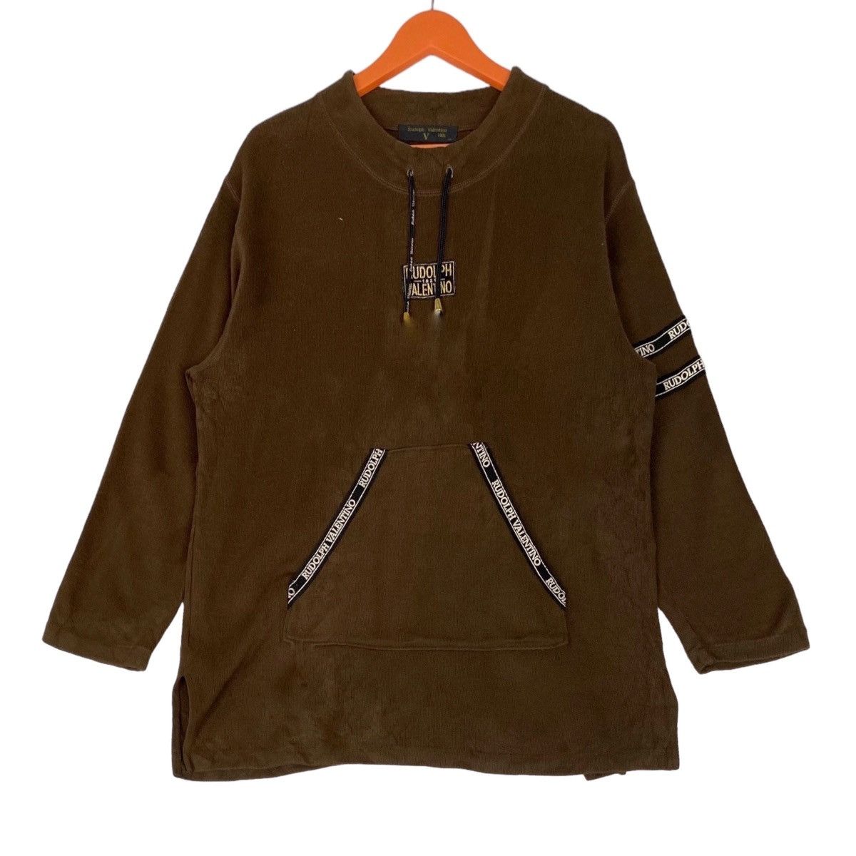 Valentino × Vintage Vintage Rudolph Valentino Sweatshirt Crewneck Pullover Size US XL / EU 56 / 4 - 1 Thumbnail