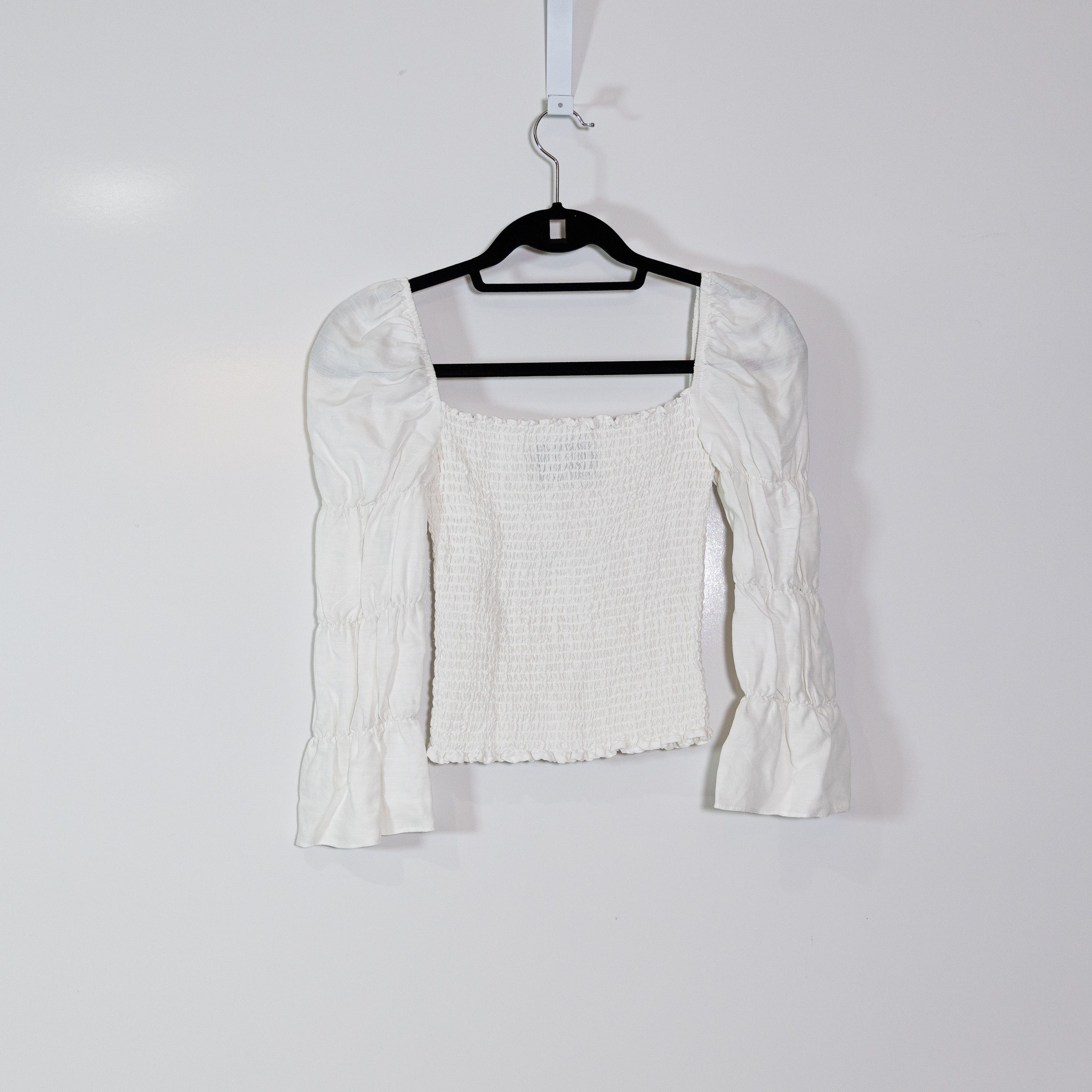 Reformation Reformation Gala Linen Blend Smocked Size XS / US 0-2 / IT 36-38 - 4 Thumbnail