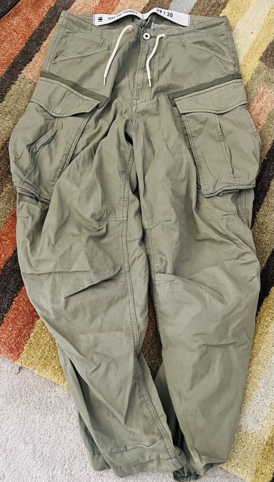 G-Star G-Star Raw Rovic Parachute Premium Shamrock Cargo Pants Size US 29 - 1 Thumbnail
