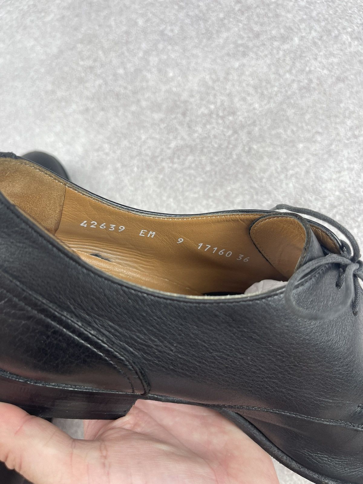Moreschi Moreschi Leather Black Derby Classic Shoes Size US 10 Size US 10 / EU 43 - 14 Thumbnail