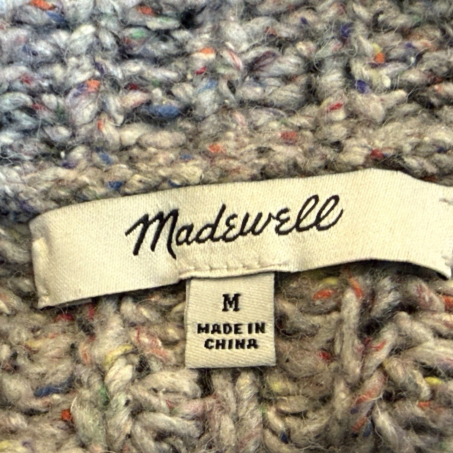 Madewell Madewell Turtle Neck Sweater Womens Size Medium Gray Pullover High Low Slits Size M / US 6-8 / IT 42-44 - 6 Thumbnail