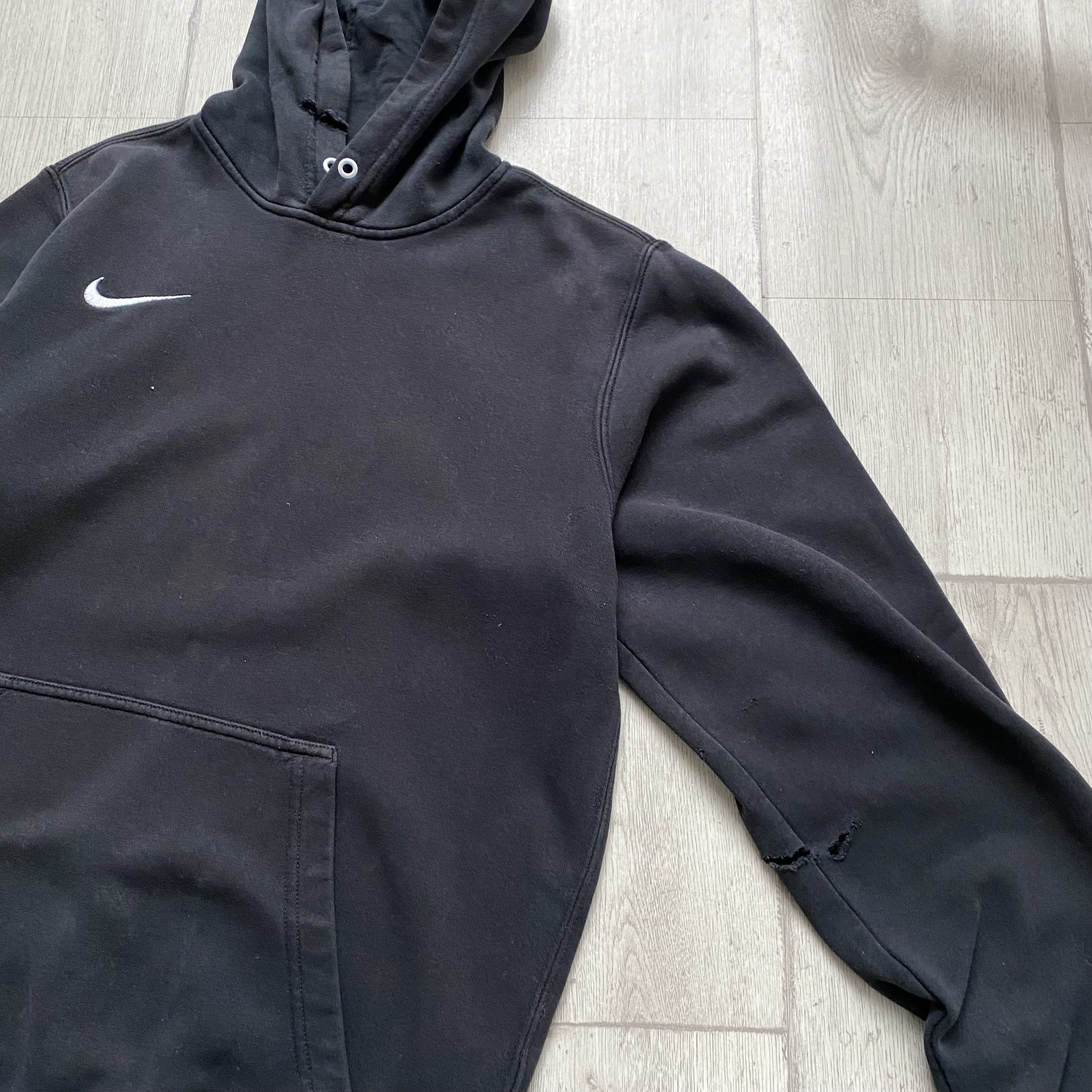 Nike TRASHED Nike Faded Vintage Hoodie Swoosh Logo Y2K Size US S / EU 44-46 / 1 - 6 Thumbnail