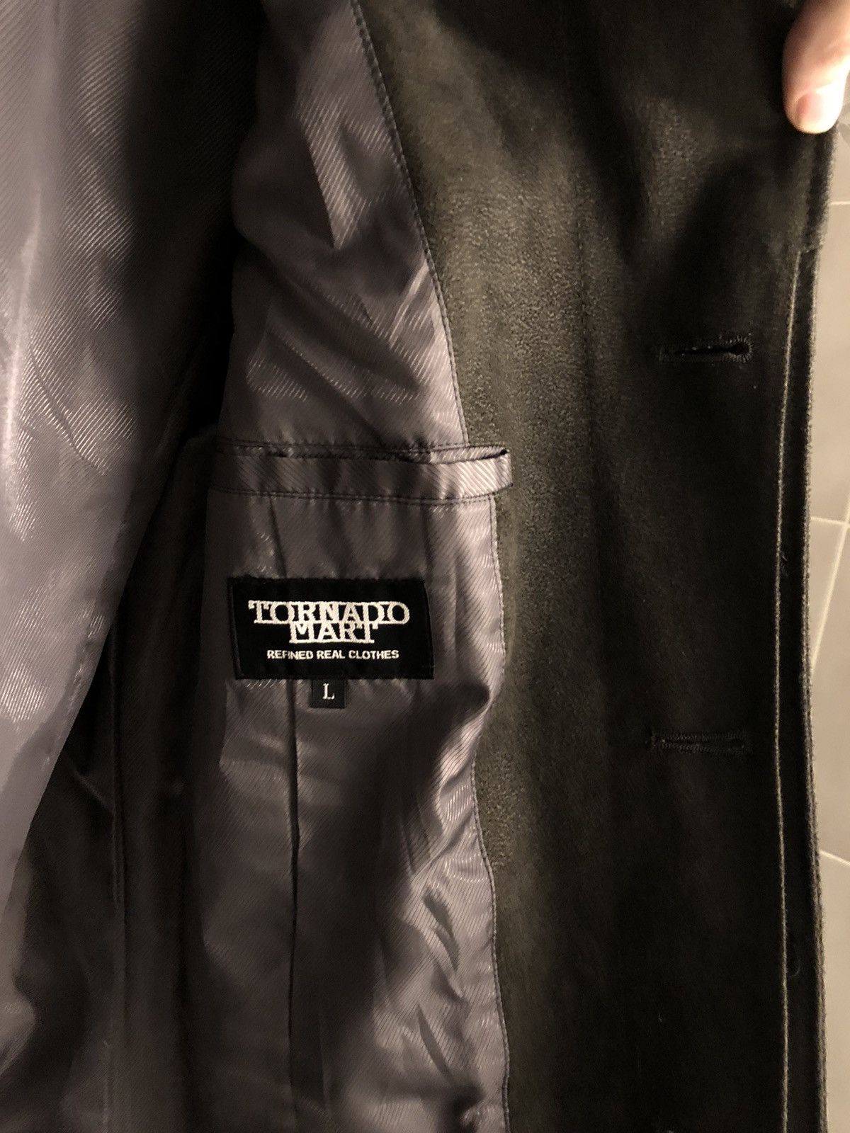 Tornado Mart Tornado Mart Long Coat Grey *Rare* Vintage Size US L / EU 52-54 / 3 - 9 Thumbnail