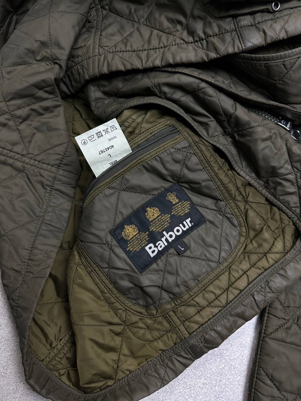 Barbour Vintage Barbour Ariel Quilt Puffer Jacket Rare Green Size US L / EU 52-54 / 3 - 7 Thumbnail