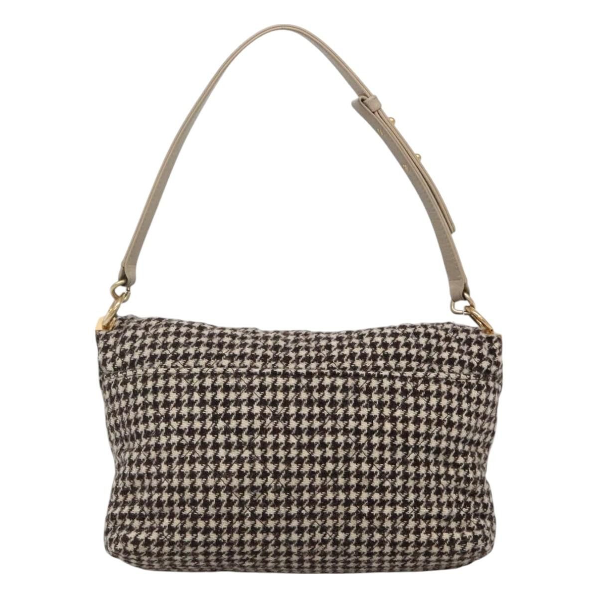Chanel CHANEL Matelasse Shoulder Bag Wool Gray Gold CC Size ONE SIZE - 2 Thumbnail