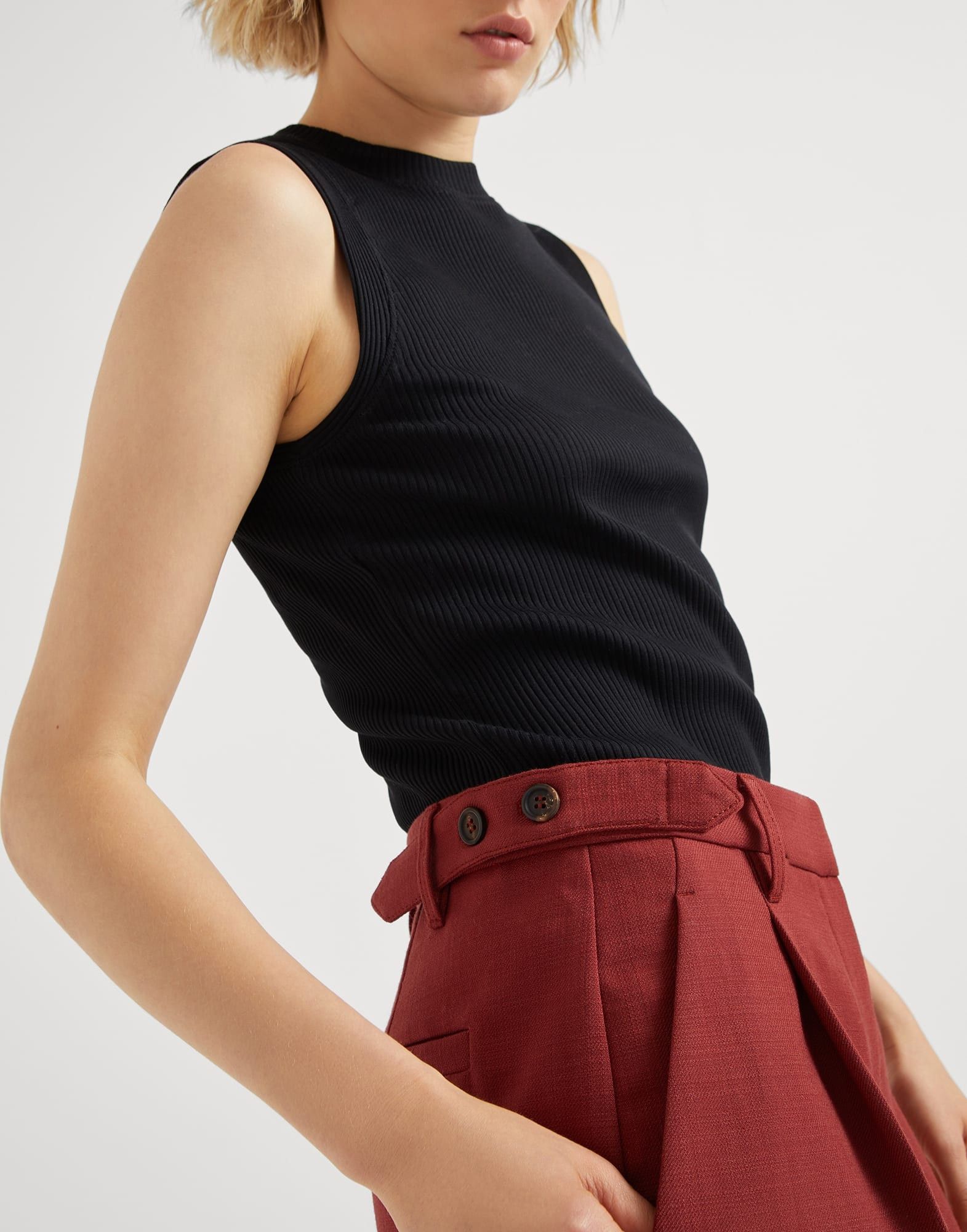 Brunello Cucinelli o1la1rc1a1025 Pants in Red Size 25" / US 0 / IT 36 - 3 Thumbnail