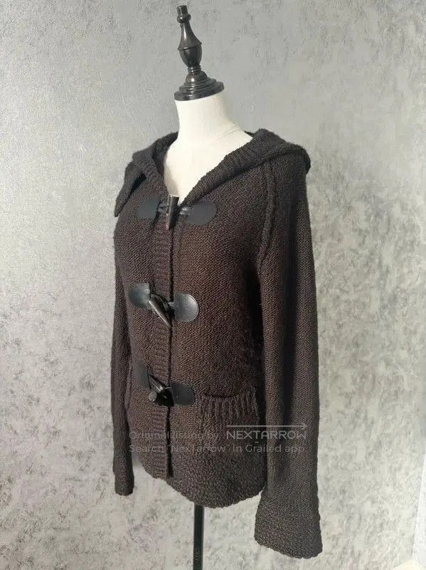 Burberry Burberry Brown Wool Blend Hooded Cardigan. Size S / US 4 / IT 40 - 3 Thumbnail