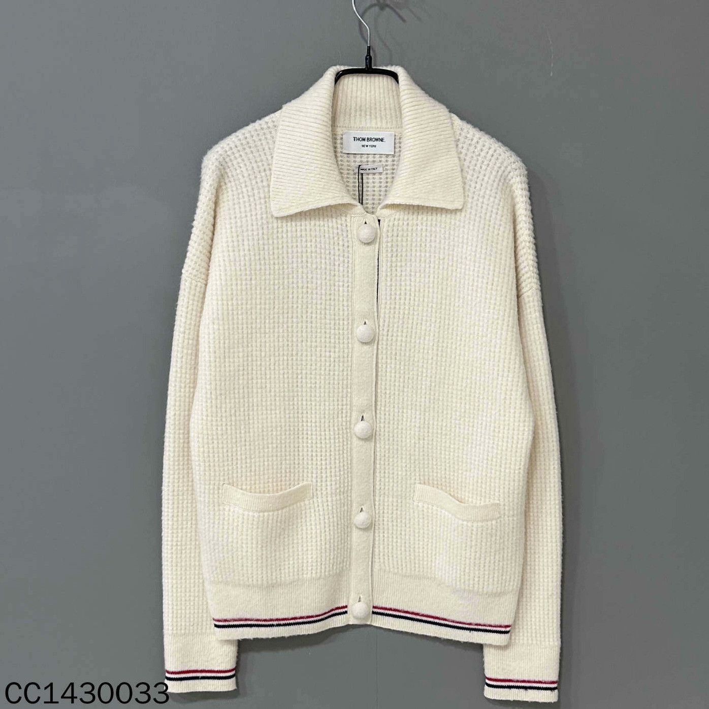 Thom Browne Thom Browne Wool Striped Brown Coat M Women Size M / US 6-8 / IT 42-44 - 1 Thumbnail