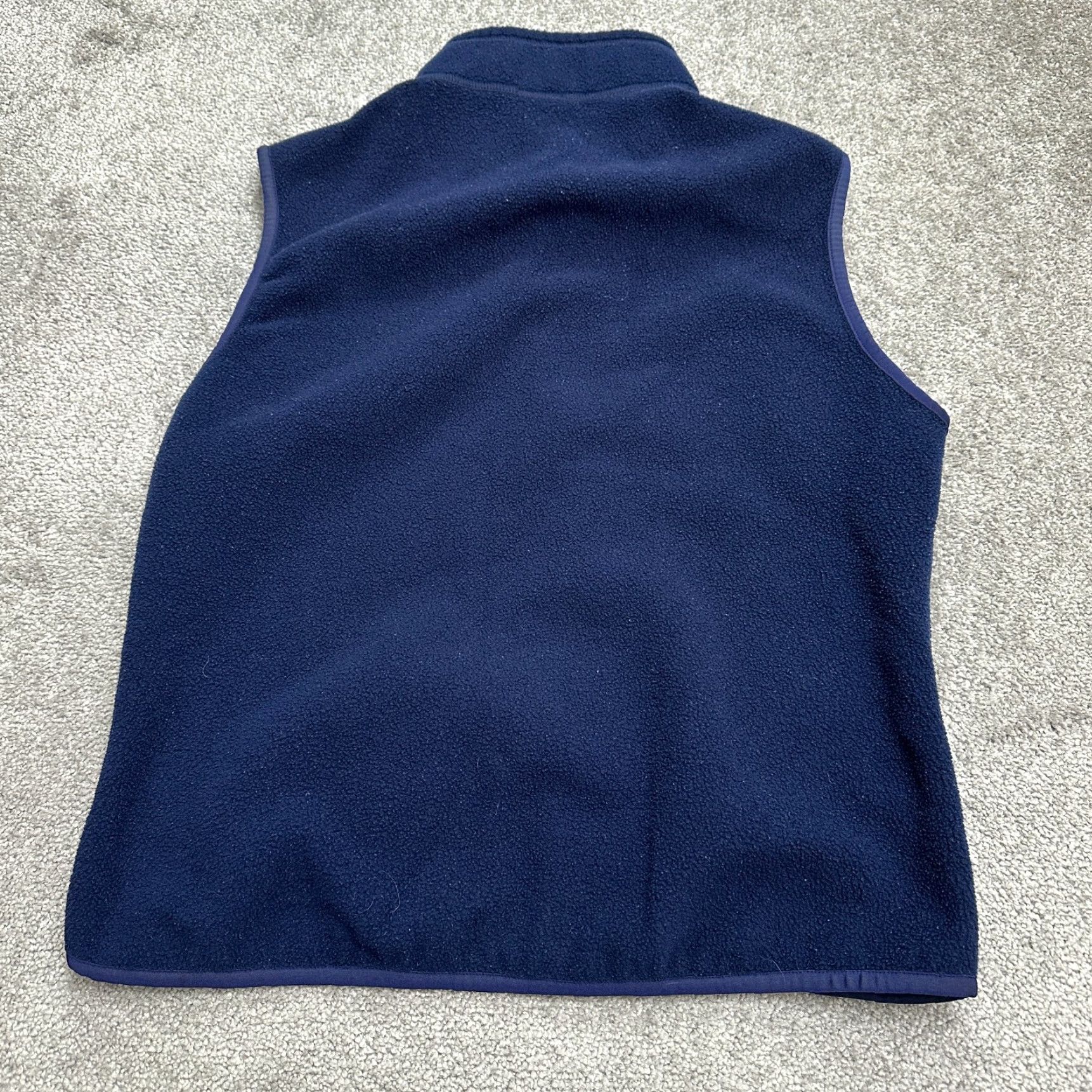 Vintage Unbranded Fleece Vest Jacket Mens Large Navy Blue Full Zip Pocket Outdoor Casual Size US L / EU 52-54 / 3 - 2 Thumbnail