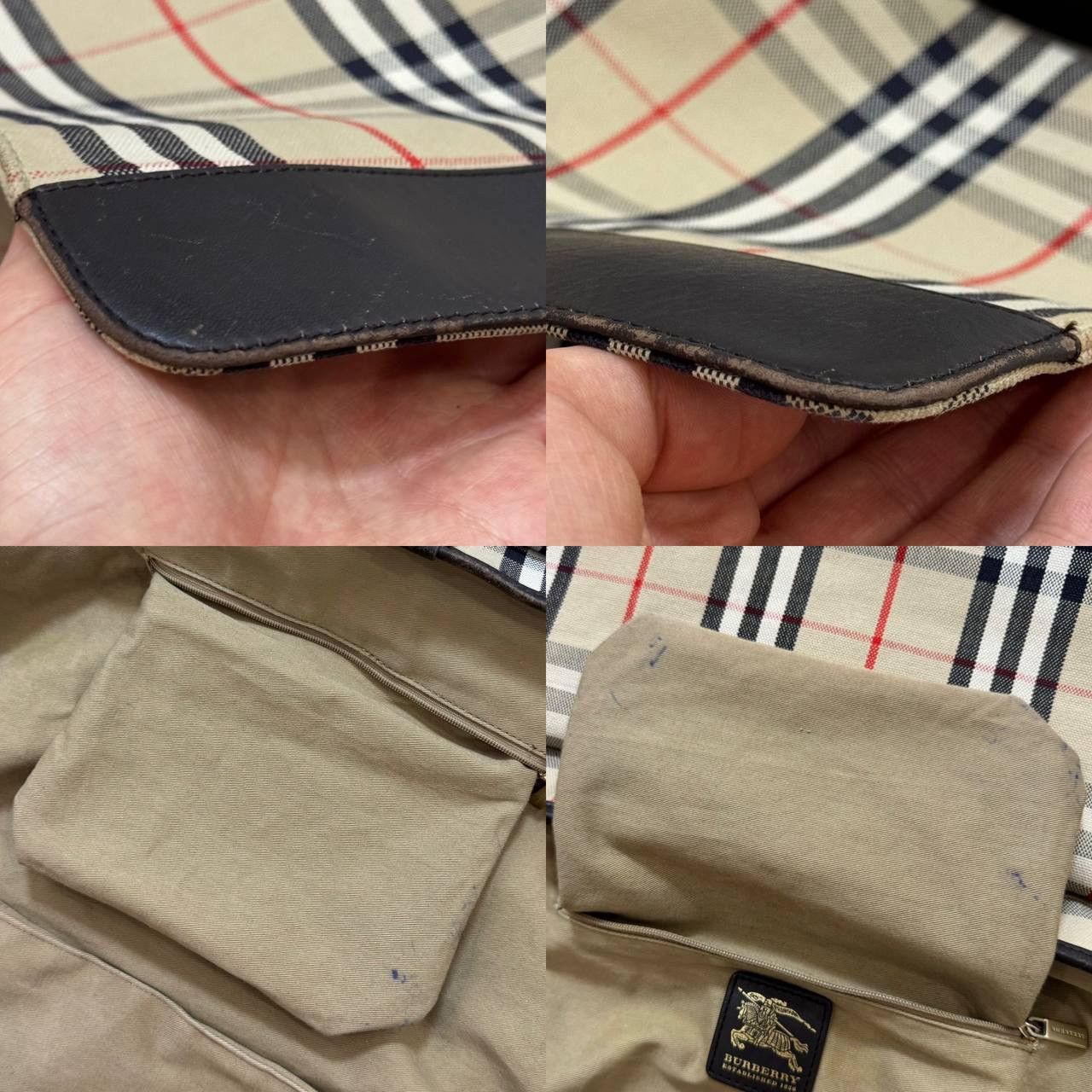 Burberry × Vintage Vintage Burberry Nova Check Cross Body Bag Size ONE SIZE - 15 Thumbnail