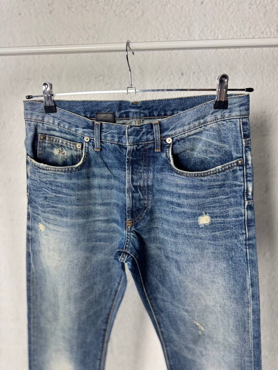 Dior Dior Hedi Slimane Distressed Denim Pants Size US 31 - 11 Thumbnail
