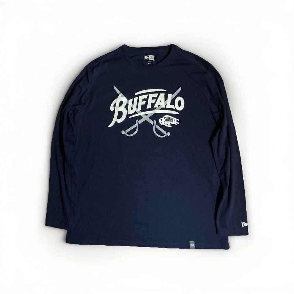 Designer × New Era New Era NY Buffalo Sabres Long Sleeve Shirt Men’s XL NHL Size US XL / EU 56 / 4 - 1 Thumbnail