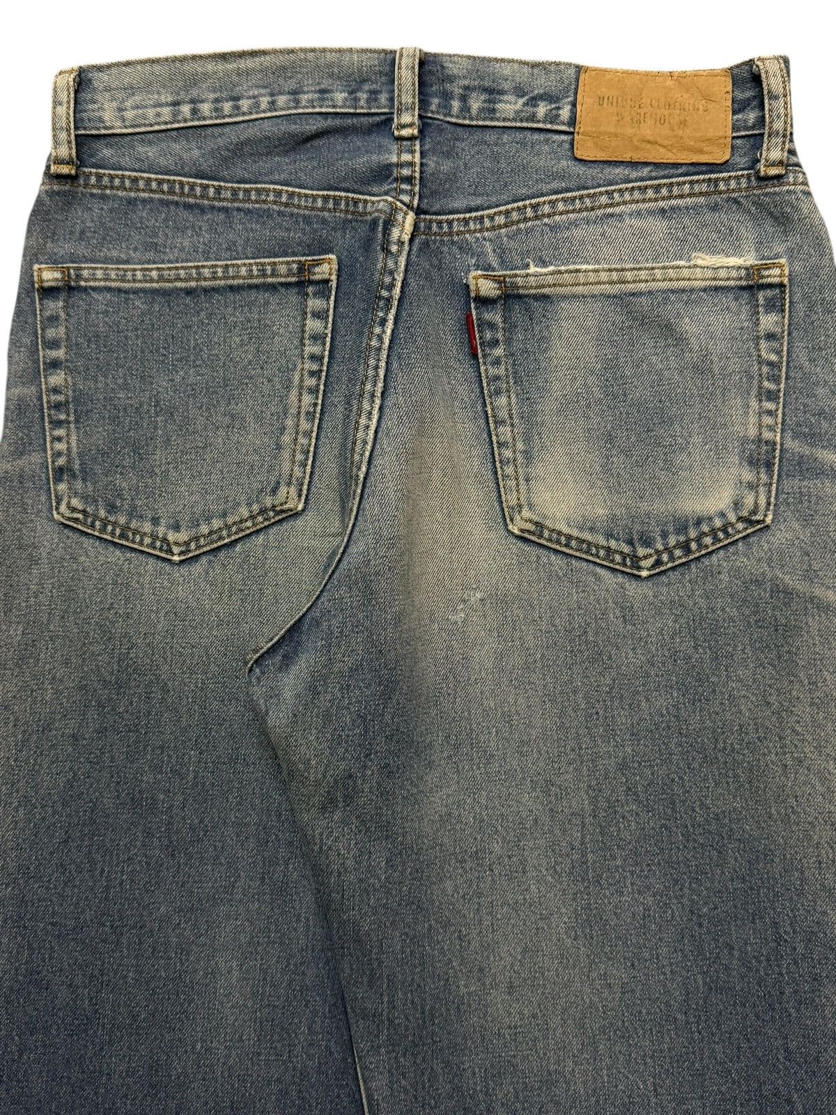 Undercover Vintage Y2K Japanese Brand Blue Faded Wash Straight Loose Size US 29 - 5 Thumbnail
