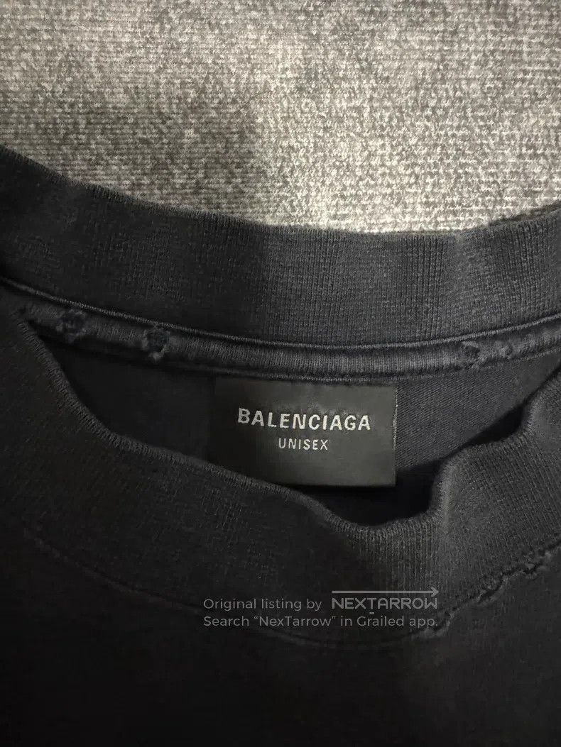 Balenciaga Balenciaga Scissors Wheat Logo Letter Pattern Printed Crew Size US M / EU 48-50 / 2 - 3 Thumbnail