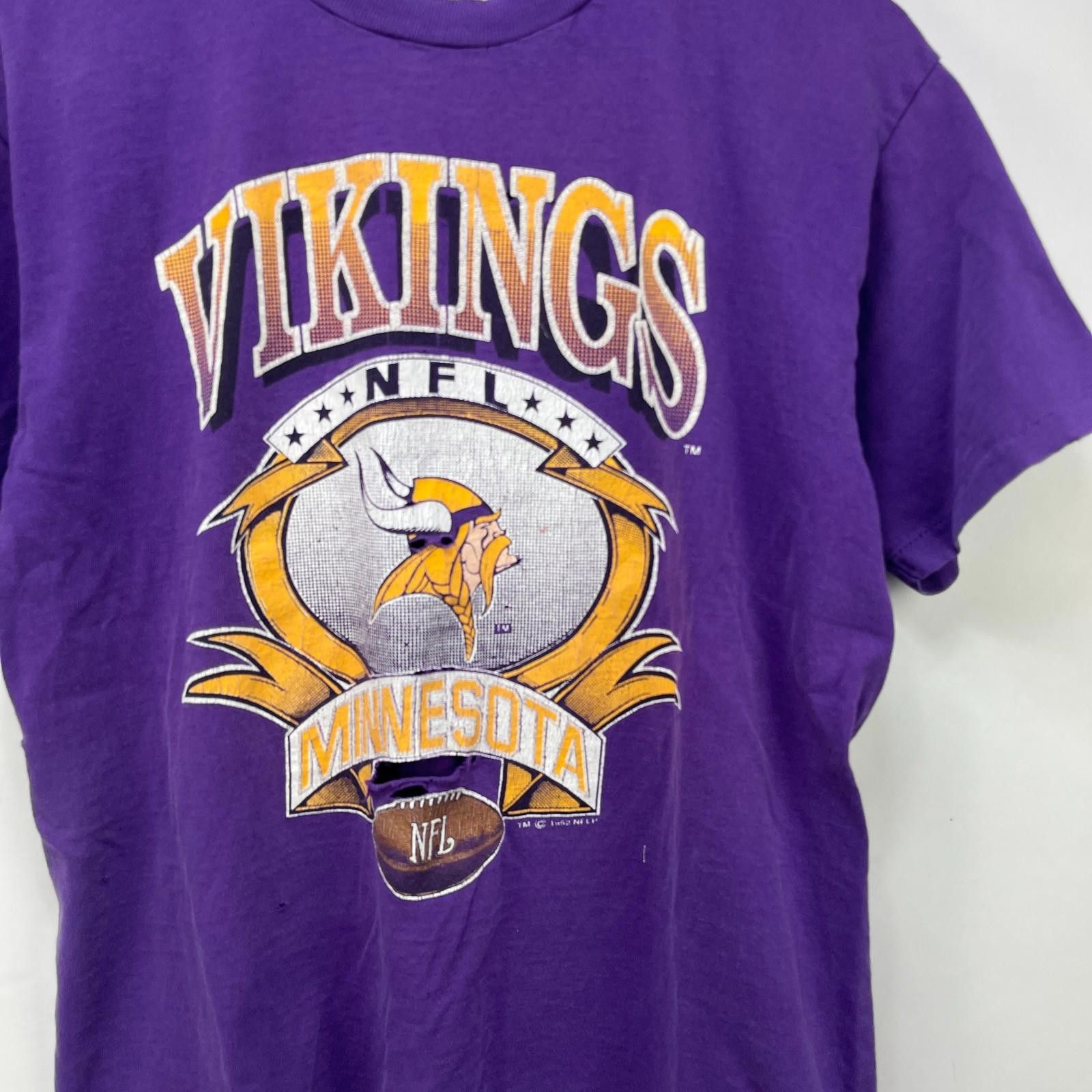 Other Vintage 90s Minnesota Vikings Faded T Shirt Large Size ONE SIZE - 2 Thumbnail