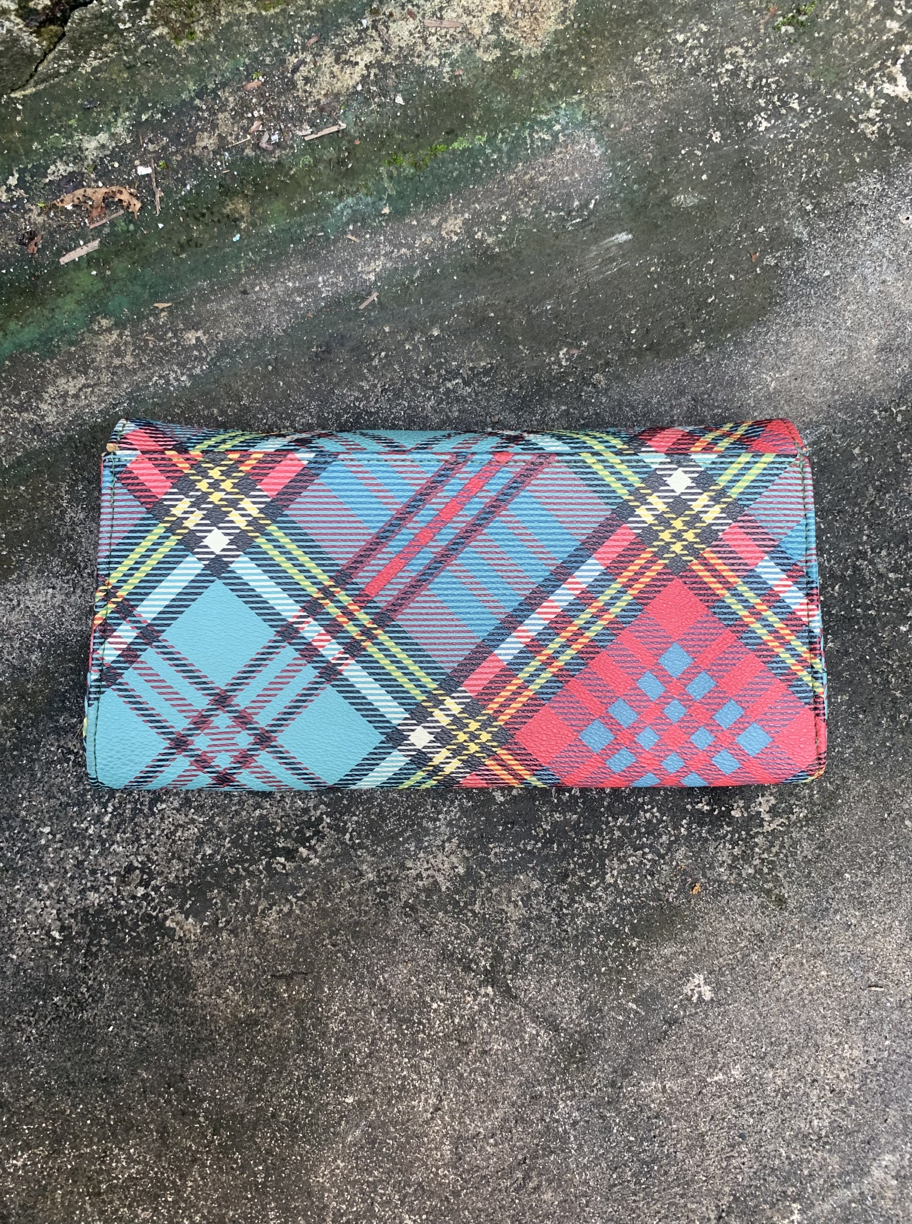 Vivienne Westwood Vivienne Westwood London Tartan Plaid Leather Long Wallet Size ONE SIZE - 6 Thumbnail