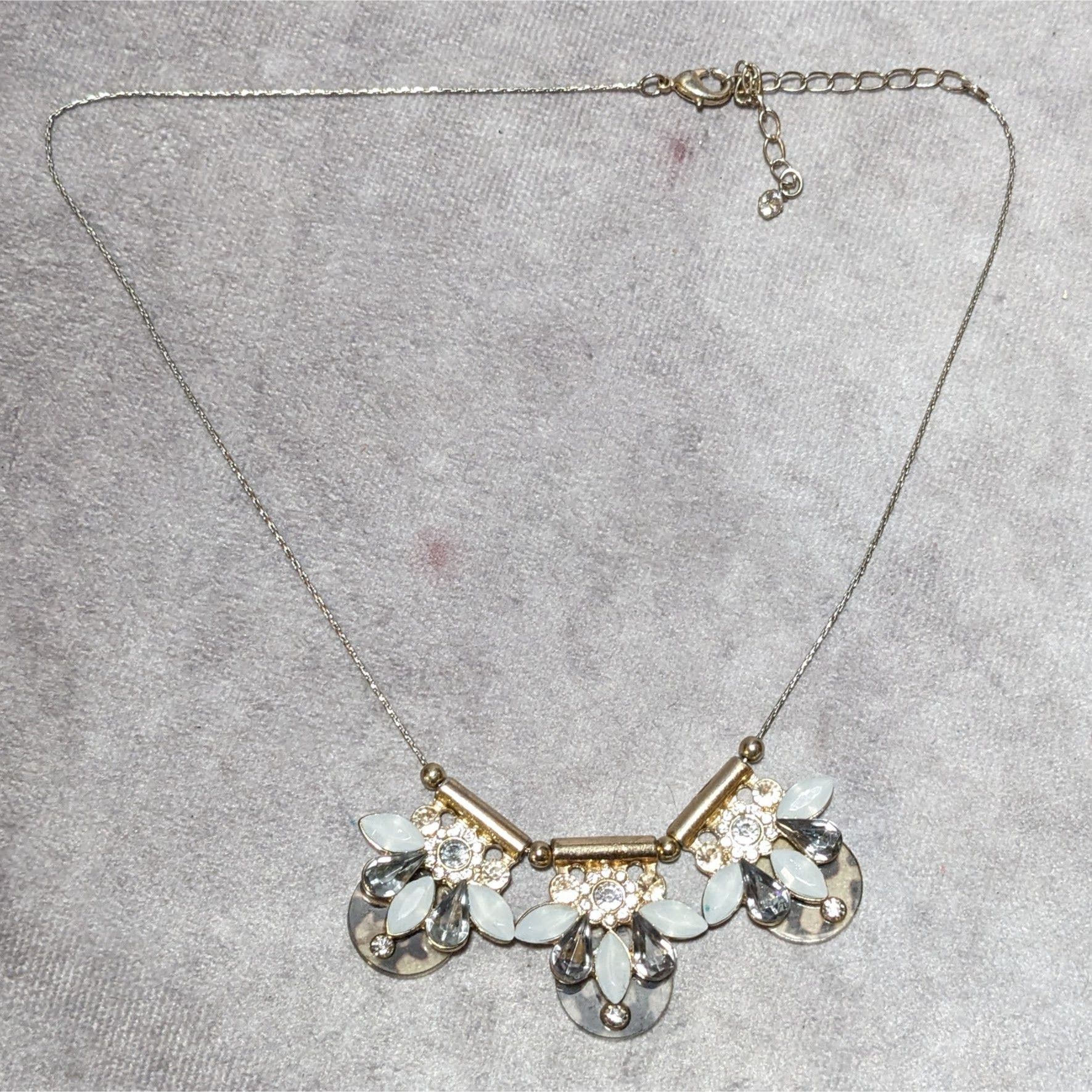 Other Y2K Glam Gemmed Floral Statement Necklace Size ONE SIZE - 8 Thumbnail