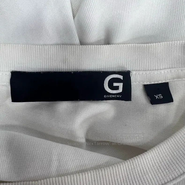 Givenchy Givenchy White Logo Patch Long Sleeve T-Shirt Size US XS / EU 42 / 0 - 3 Thumbnail