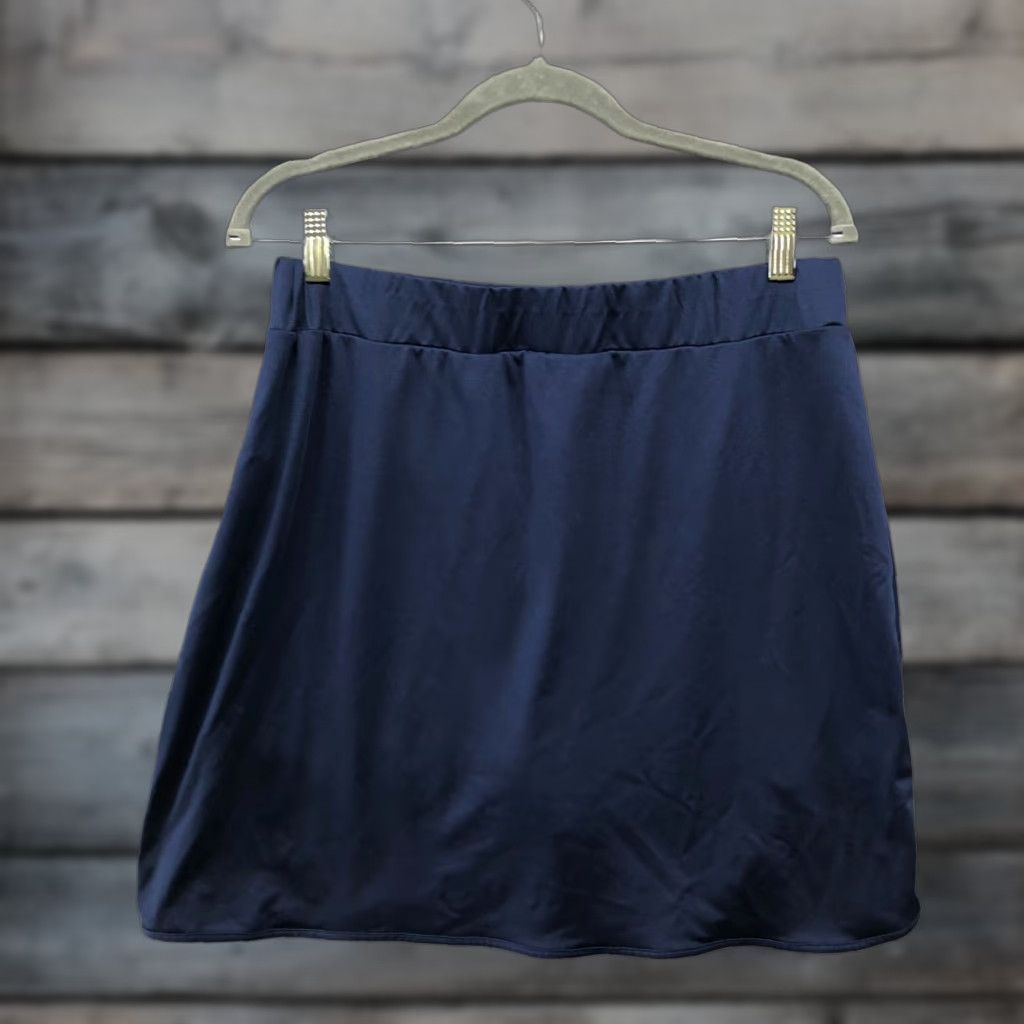 J.Crew J. Crew Active Skort Womens L Blue Pull On Tennis Golf Athletic Workout Skort Size ONE SIZE - 1 Thumbnail
