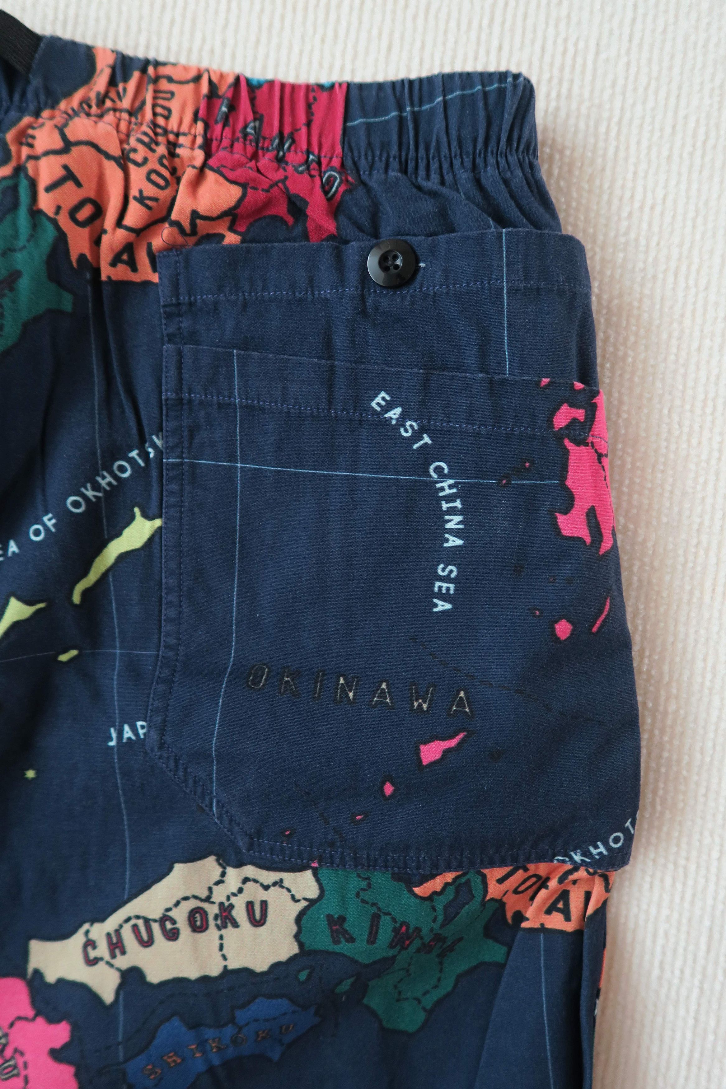 go slow caravan Go Slow Caravan Japan Map 7-Pocket Easy Pants Size US 34 / EU 50 - 13 Thumbnail