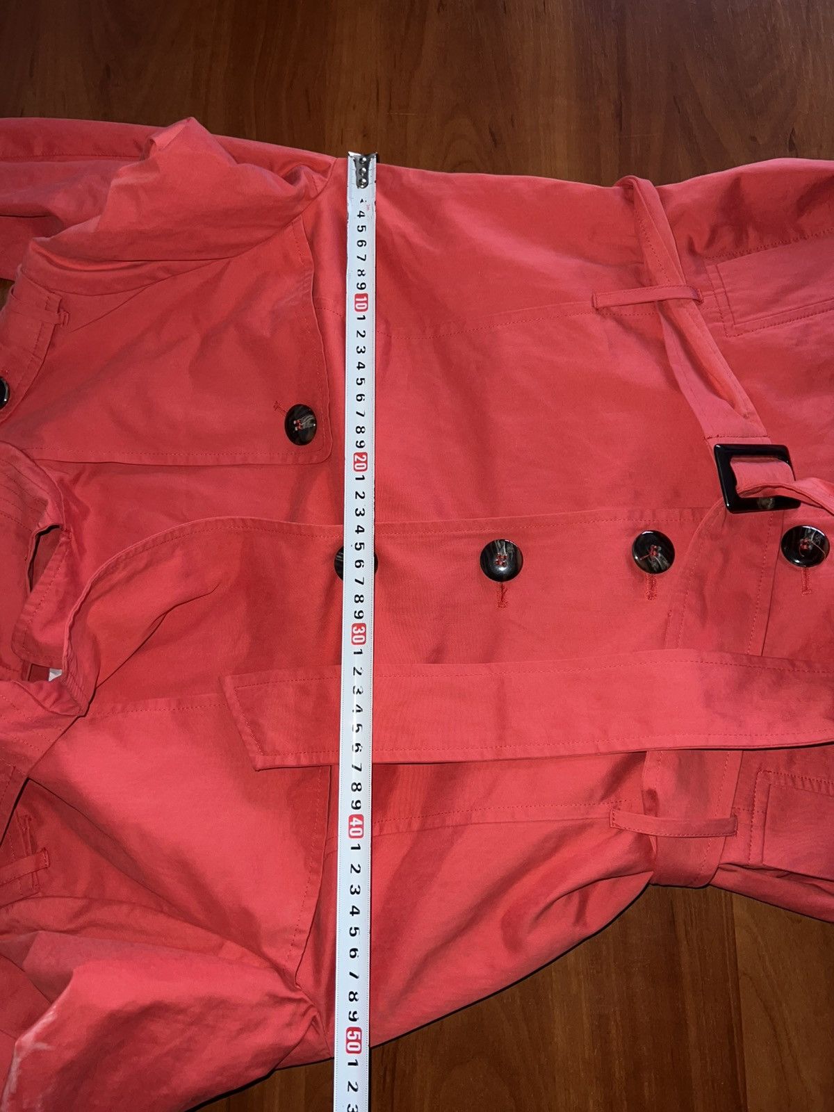 Saint James SAINT JAMES VINTAGE WOMEN PINK/ORANGE SOLID TRENCH COAT SZ 8 Size M / US 6-8 / IT 42-44 - 15 Thumbnail