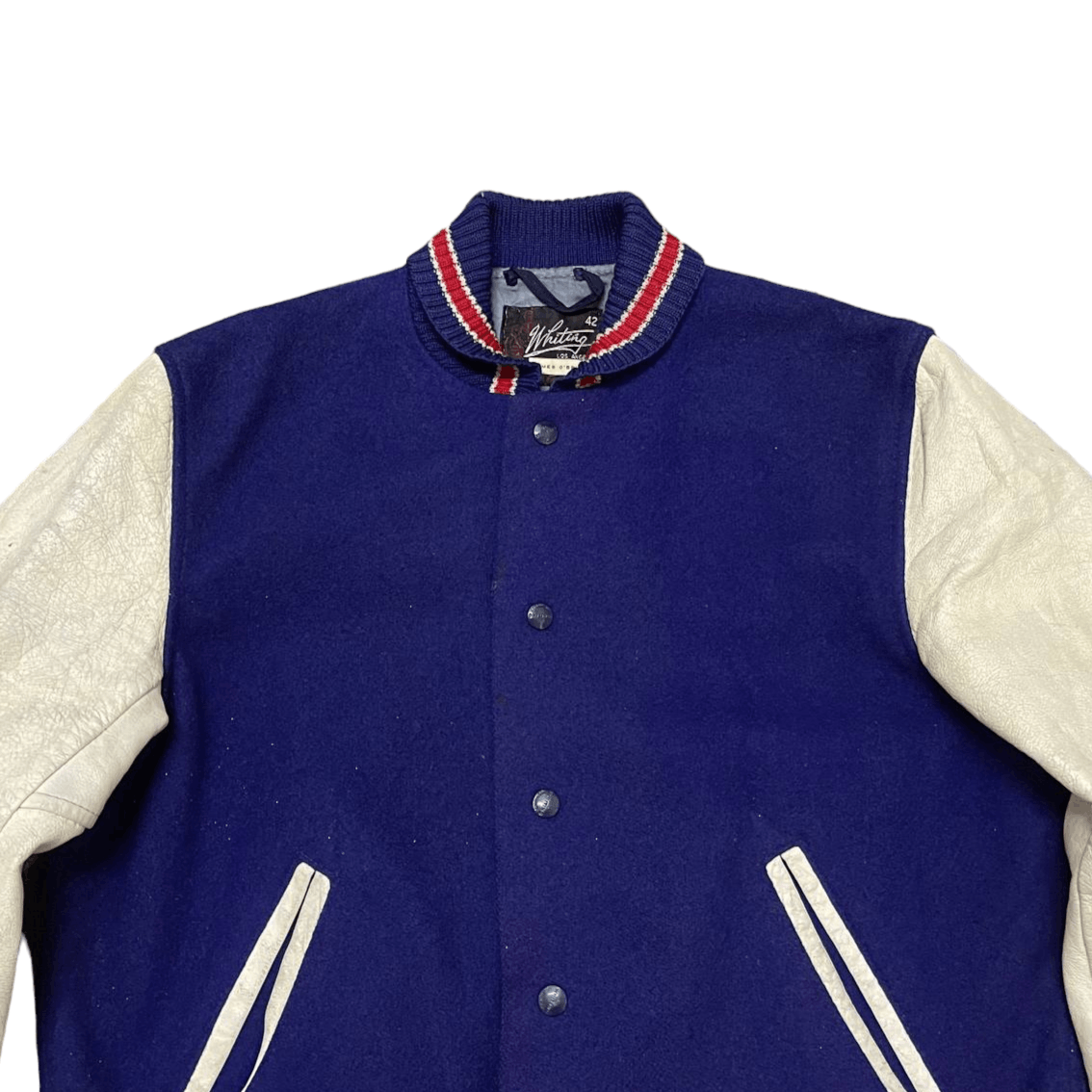 Japanese Brand Vintage 60's Blue Letterman HL Whiting Varsity Jacket Size US M / EU 48-50 / 2 - 2 Thumbnail