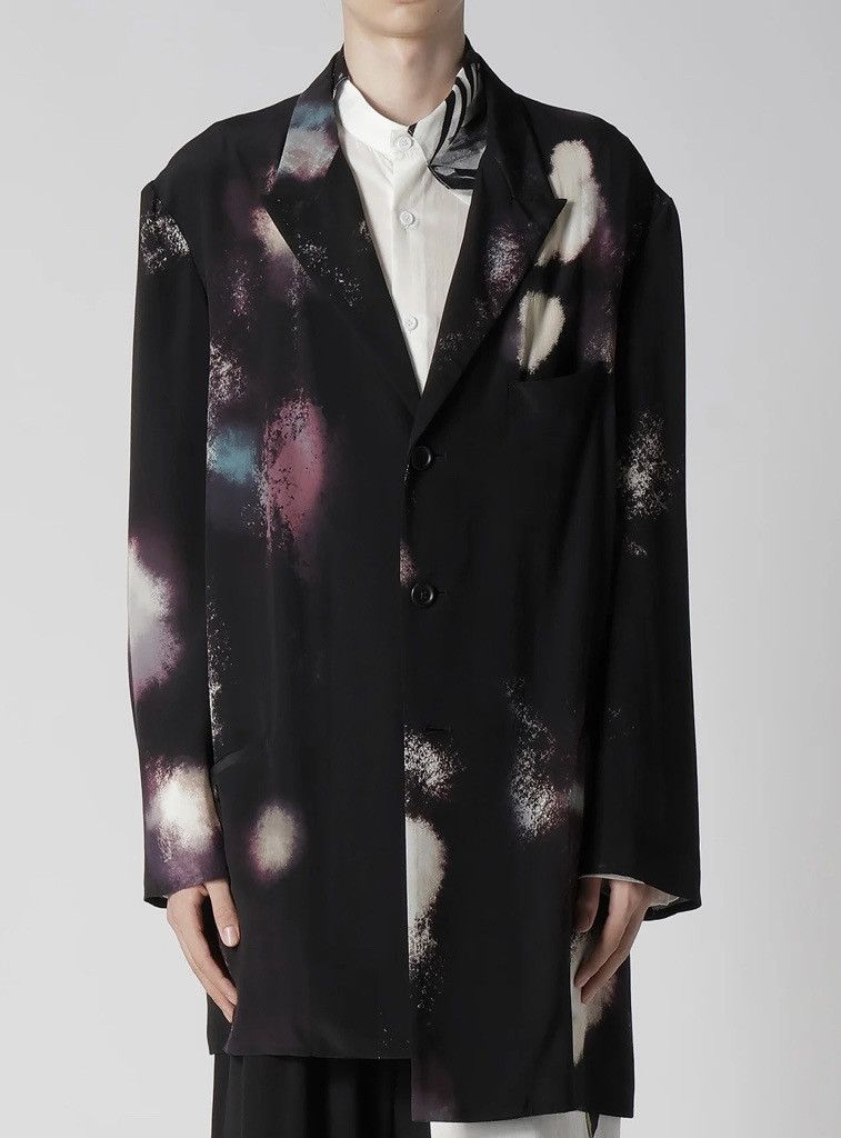 Pour Homme SS25 Color Scheme Print Silk Jacket