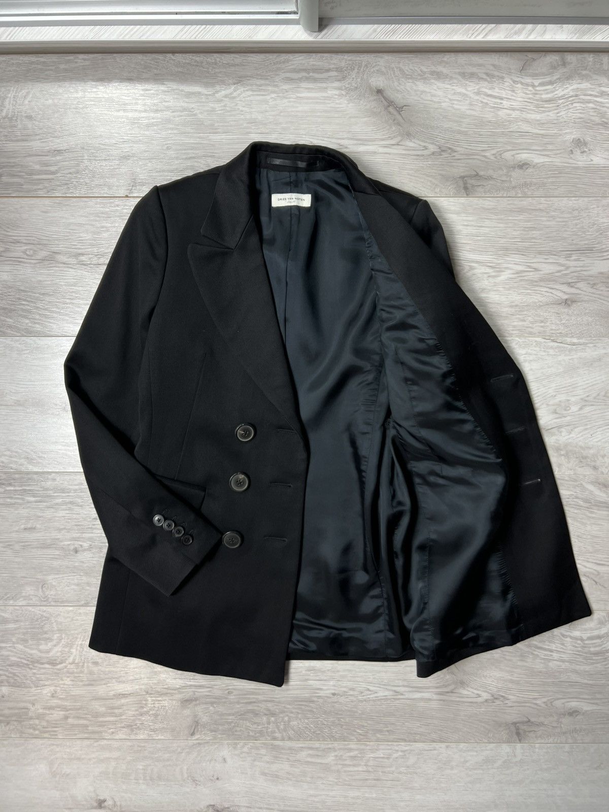 Dries Van Noten Dries Van Noten Double Breasted Blazer Wool & Cotton Size 36 Size S / US 4 / IT 40 - 8 Thumbnail