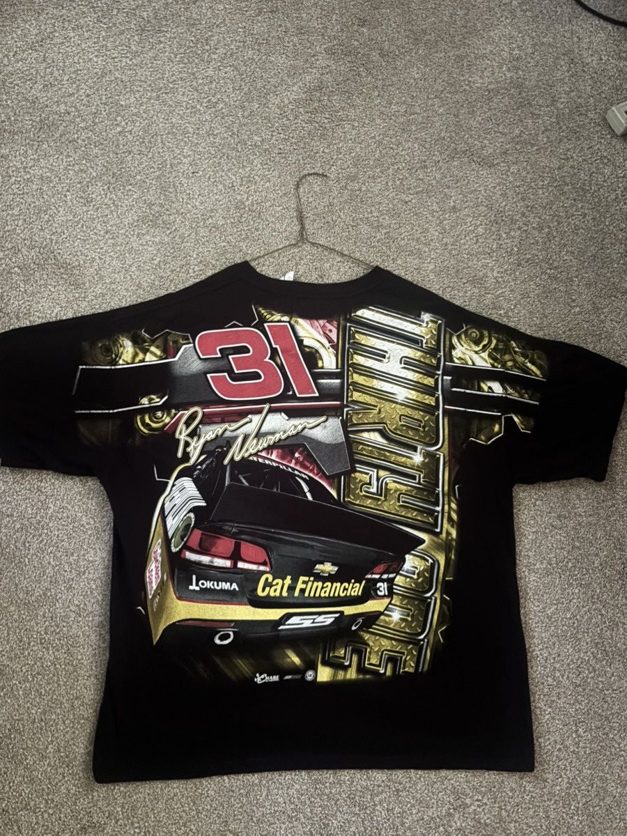 Vintage Ryan Newman Black and gold NASCAR t-shirt Size US XL / EU 56 / 4 - 2 Thumbnail