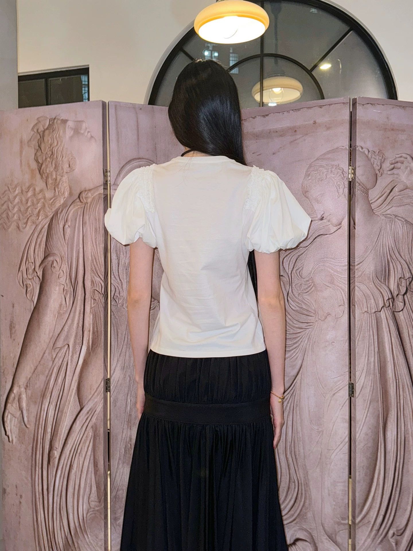 Alexander McQueen McQueen Puffed Bud Sleeve Waisted T-Shirt Vintage 38 Size XS / US 0-2 / IT 36-38 - 8 Thumbnail