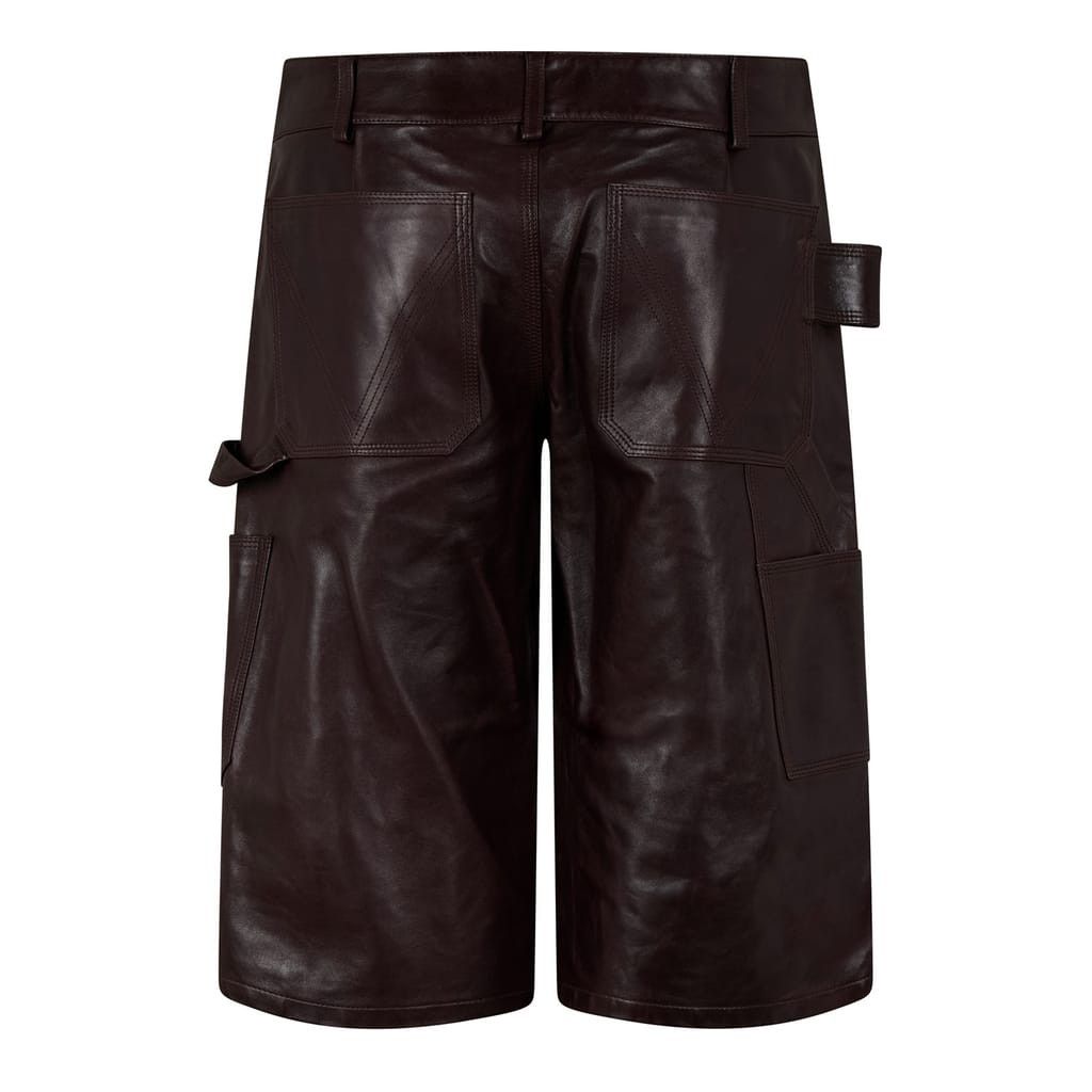 Bottega Veneta Bottega Veneta High Rise Cargo Shorts in Red Size 26" / US 2 / IT 38 - 3 Thumbnail