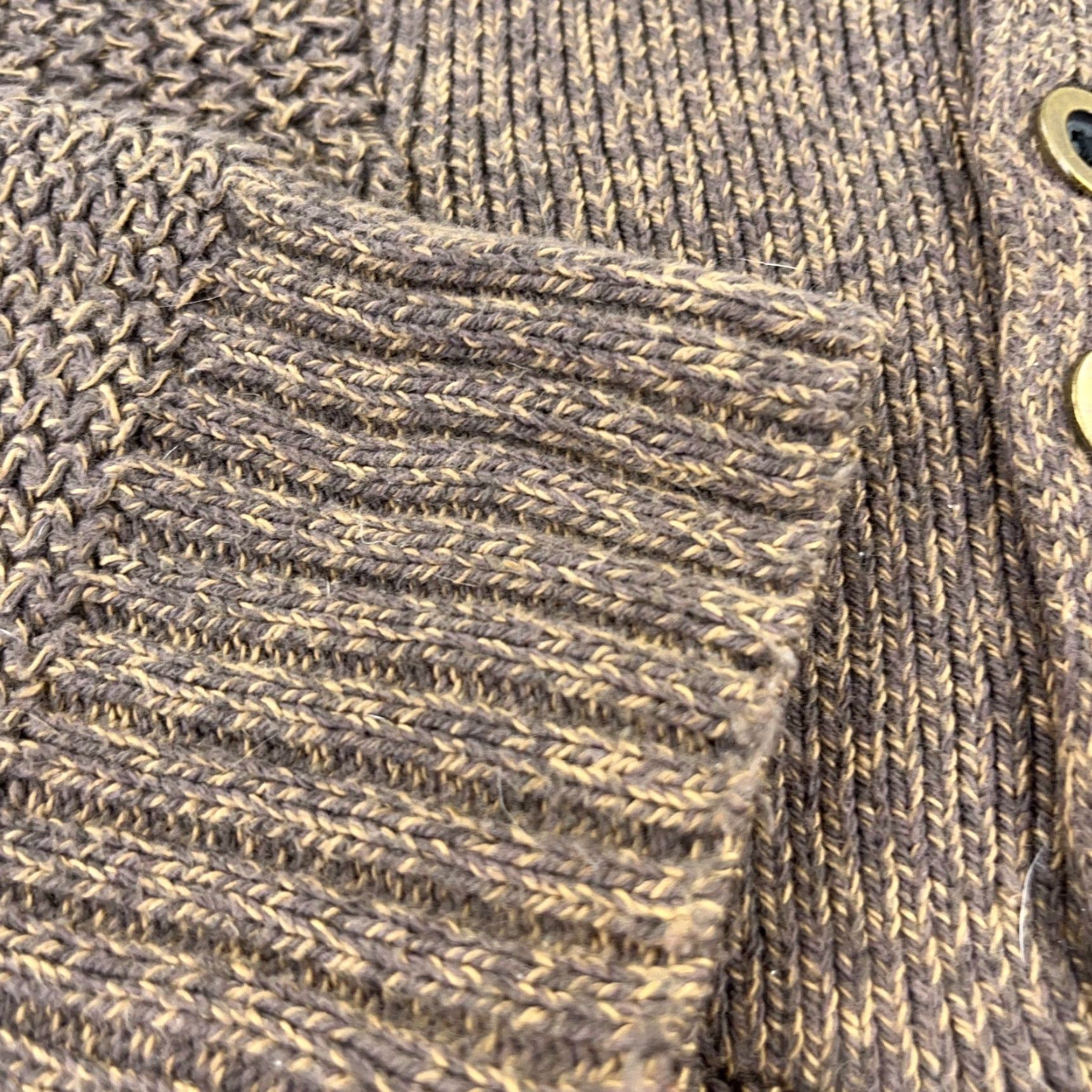 Vintage RedHead Sweater Men L Brown Henley Pullover Heavy Knit Crew Neck Adult Size L Solid Chunky Knit Embroidered Logo Brown RedHead Pullover Mens Size US L / EU 52-54 / 3 - 3 Thumbnail