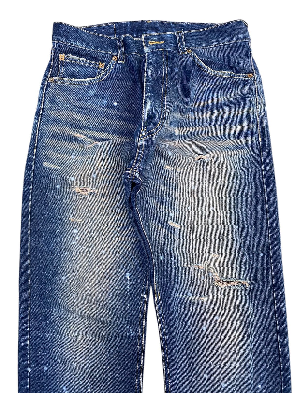 Japanese Brand Japanese Brand Splatter Paint Style Straight Cut Jeans Size US 28 / EU 44 - 2 Thumbnail