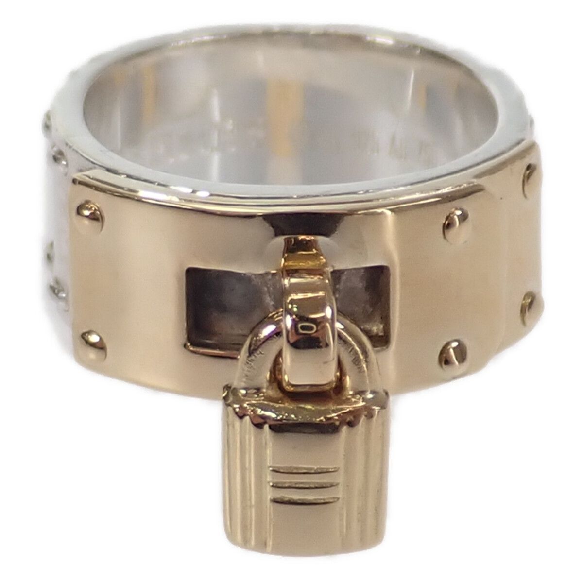 image of Hermes Kelly Cadenas Ring in Silver, Women's