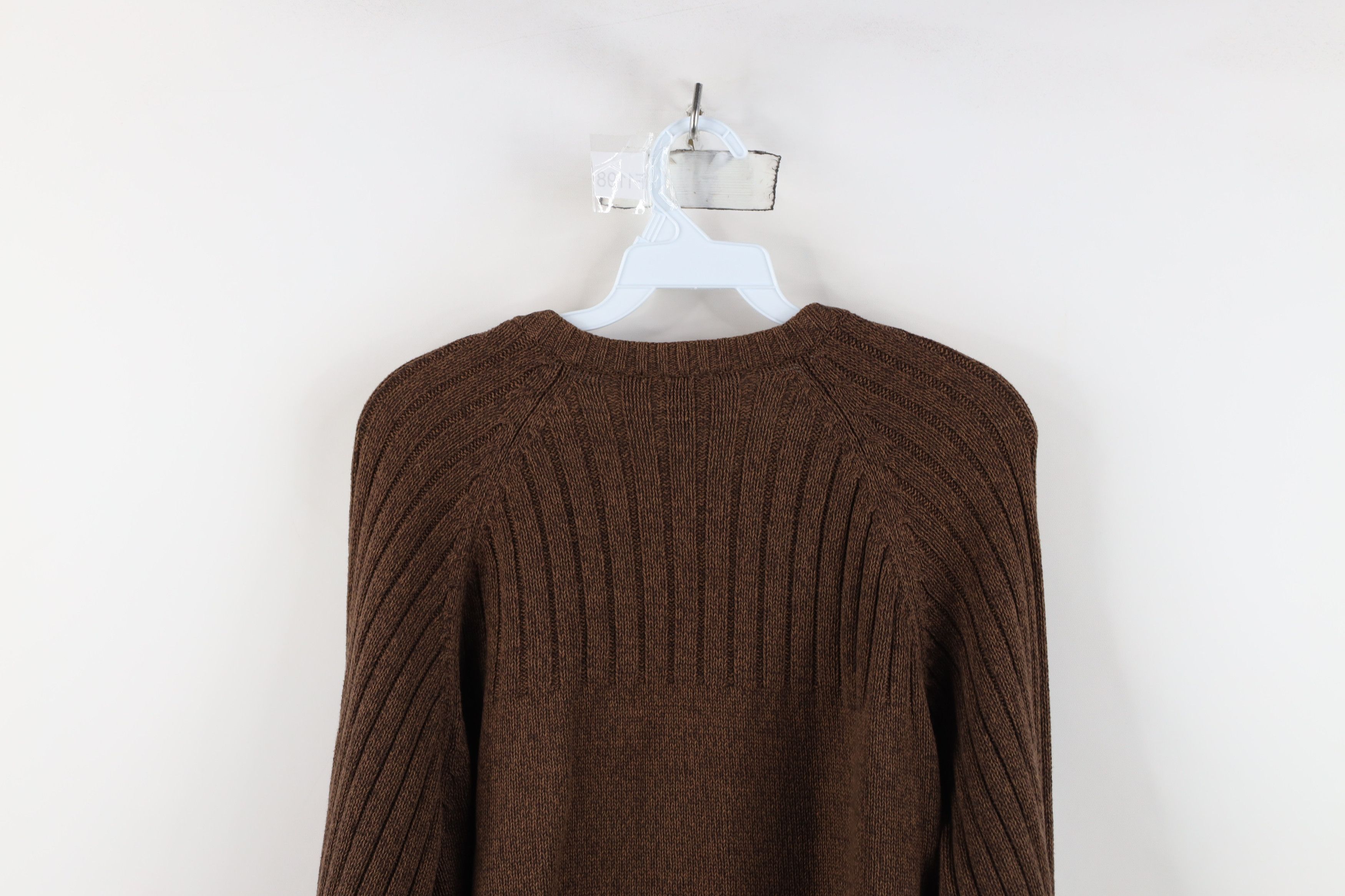 Columbia Vintage Columbia Ribbed Knit V-Neck Sweater Heather Brown Size US M / EU 48-50 / 2 - 10 Thumbnail