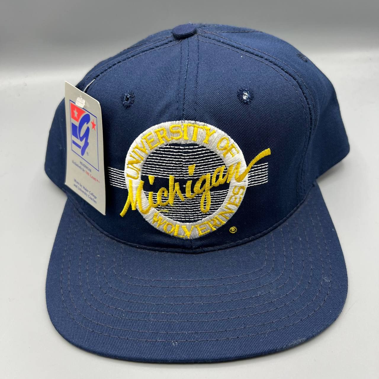 The Game × Vintage Michigan Wolverines Hat Men Blue The Game Snap Back Cap New Size ONE SIZE - 1 Thumbnail