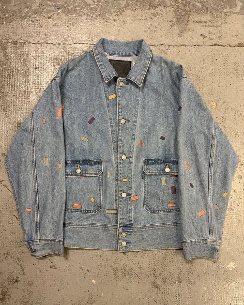 Levi's Kenzo Levi’s Embroided Blue Denim Jacket Size US M / EU 48-50 / 2 - 3 Thumbnail