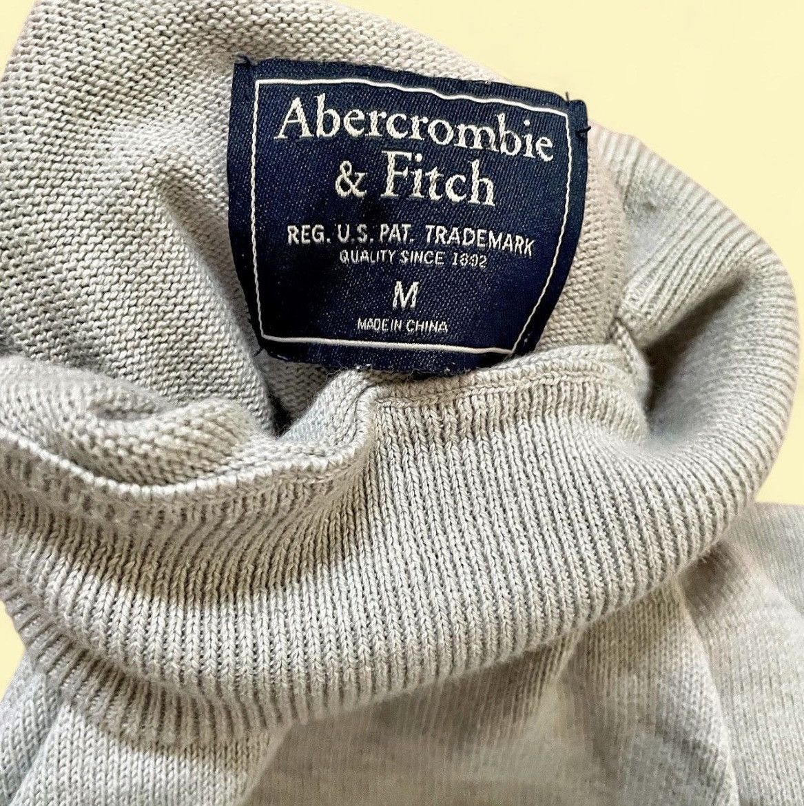Abercrombie & Fitch AF Vintage Cotton Turtleneck / Mock-Neck Size US M / EU 48-50 / 2 - 2 Thumbnail