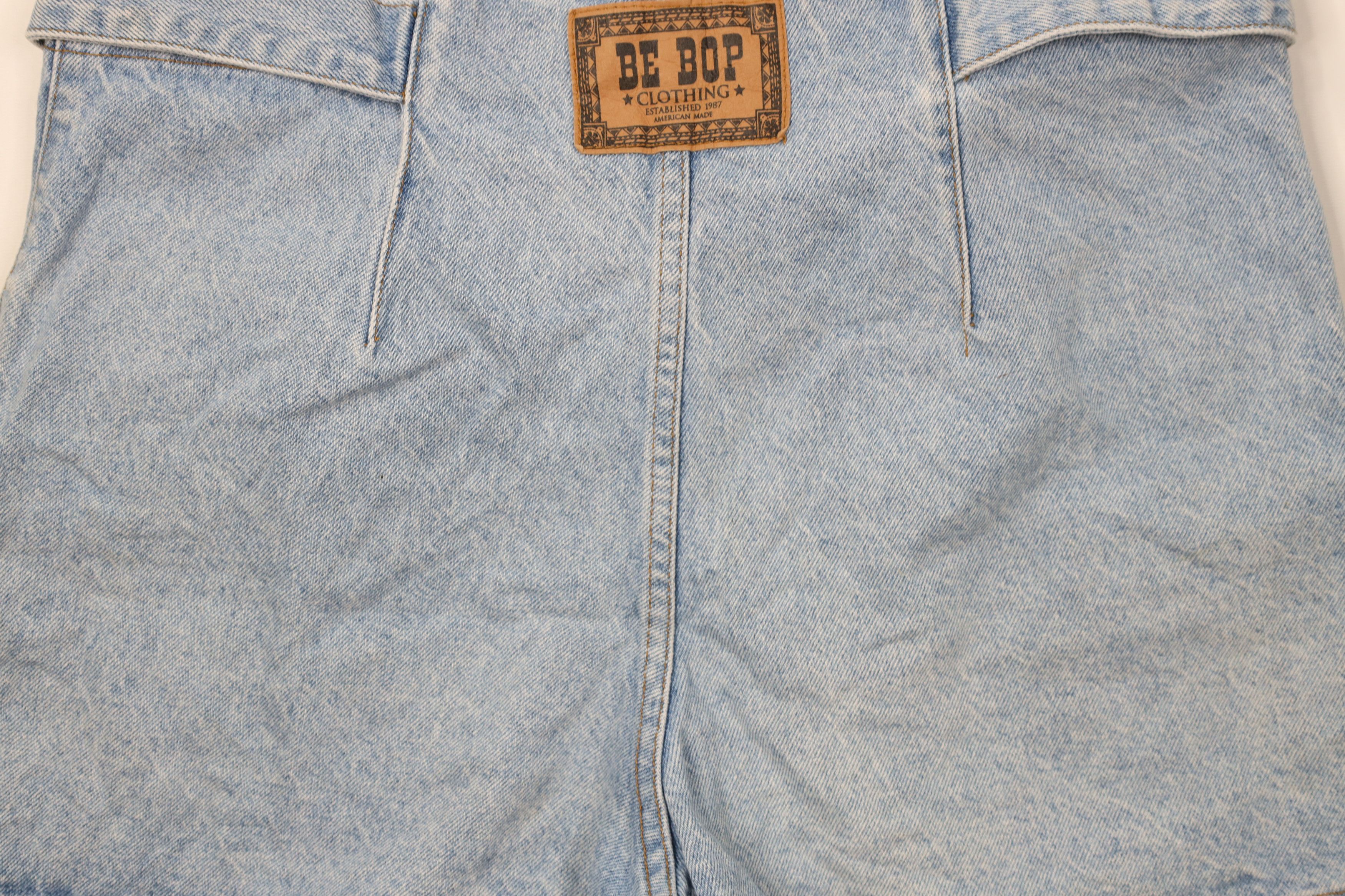 Vintage Vintage 90s Streetwear Tie Front Denim Jean Shorts USA Size 34" / US 12 / IT 48 - 10 Thumbnail