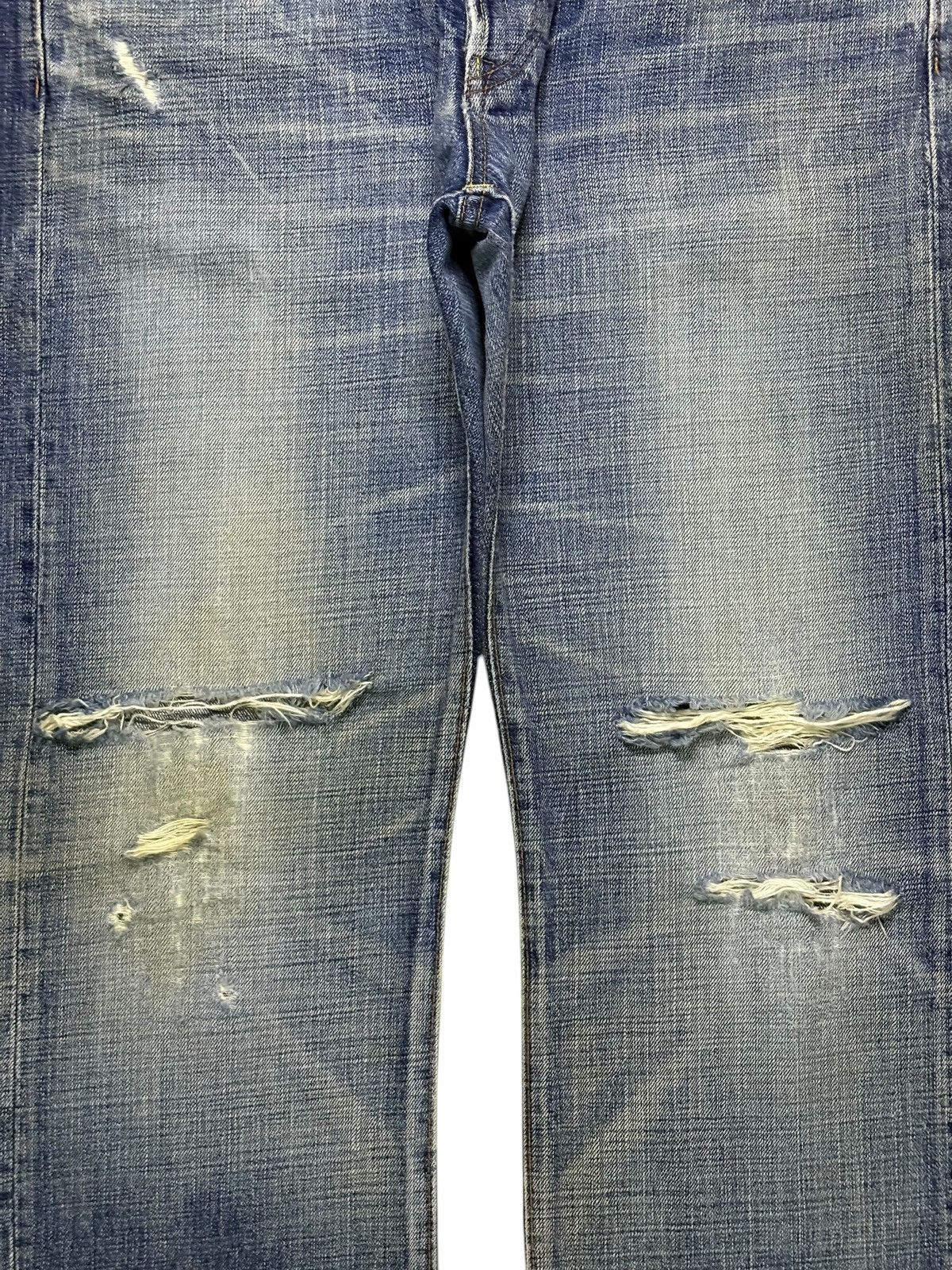 Eternal × Japanese Brand Vintage Eternal Mud Wash Distressed Ripped Baggy Jeans Size US 35 - 5 Thumbnail