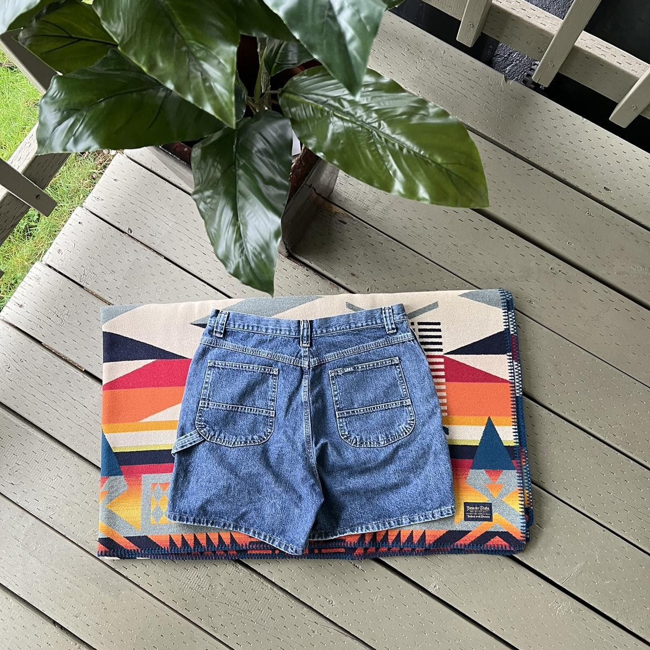 Lee × Vintage Vintage Denim Jean Cargo Shorts Riveted By Lee Size US 30 / EU 46 - 3 Thumbnail
