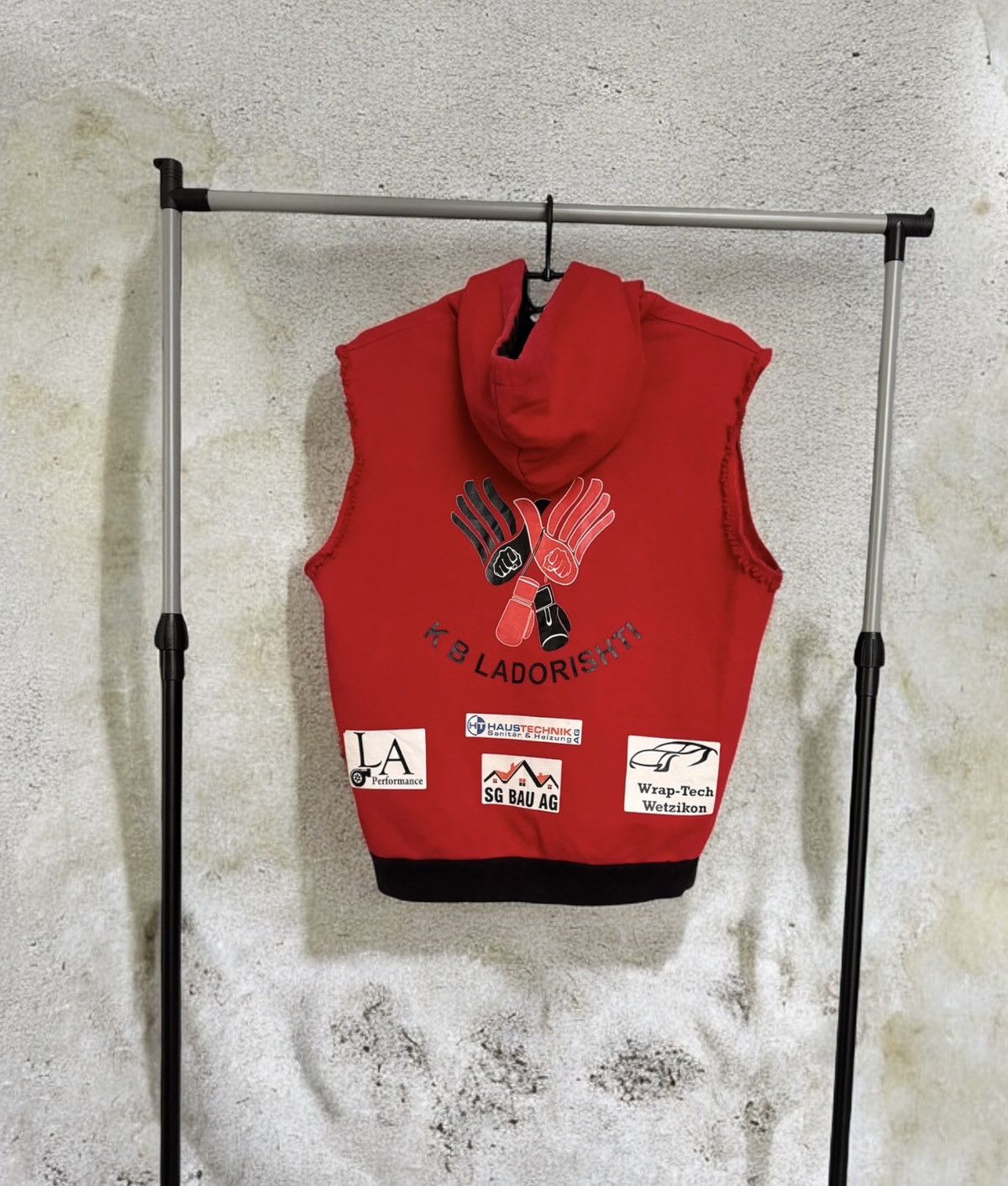 Kanye West × Vintage KANYE VIBE ALBANIA Y2K DISTRESSED HOODED TOP Size US L / EU 52-54 / 3 - 2 Thumbnail