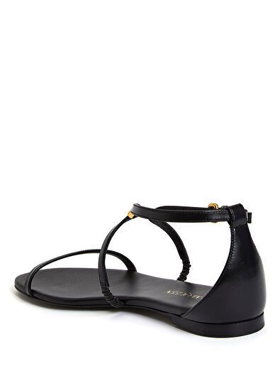Alexander McQueen o1y0325 Sandals in Black Size US 9 / IT 39 - 3 Thumbnail