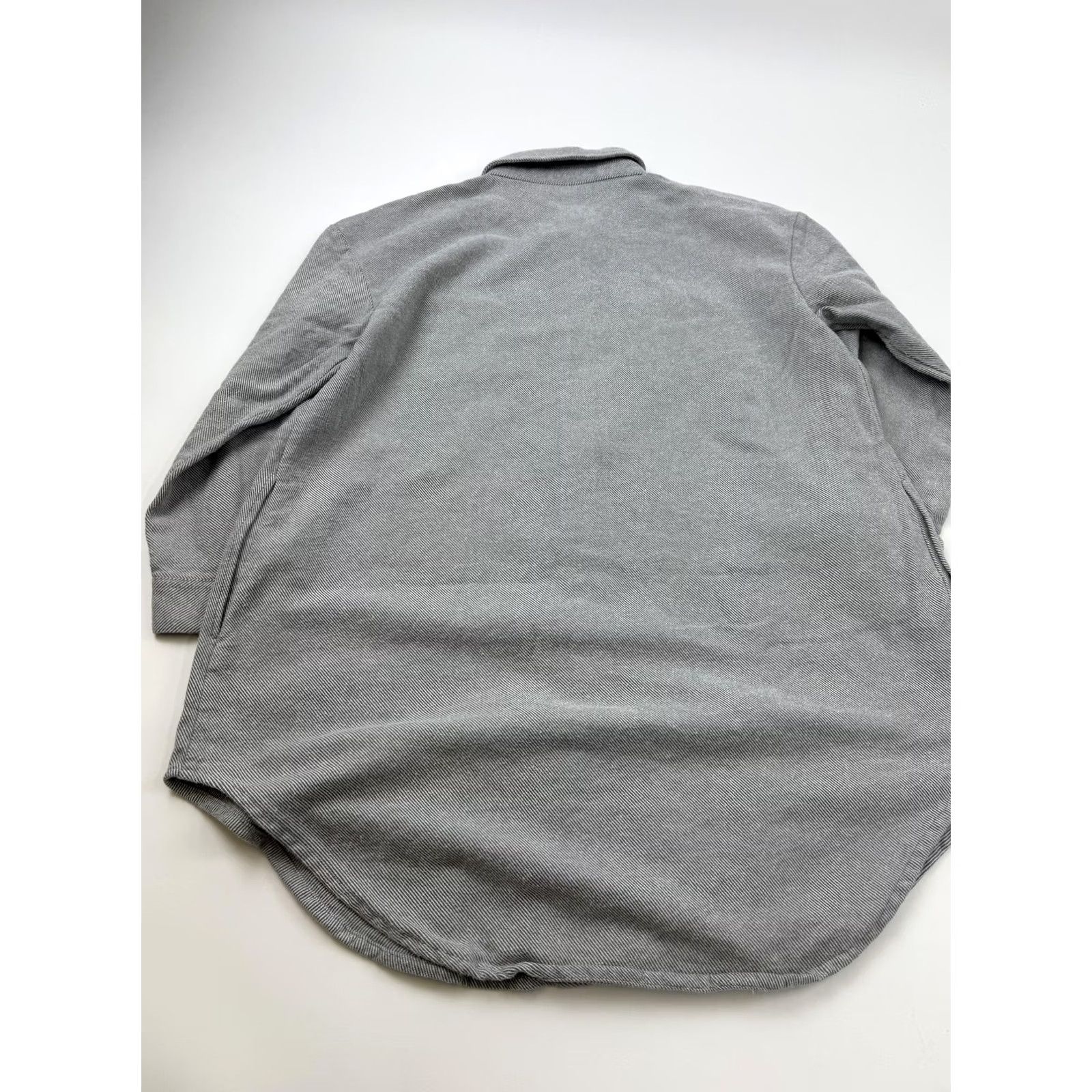 Vintage Lane Bryant Shirt Dress Womens 14/16 Gray Striped Long Sleeve Button Front Twill Size XL / US 12-14 / IT 48-50 - 6 Thumbnail