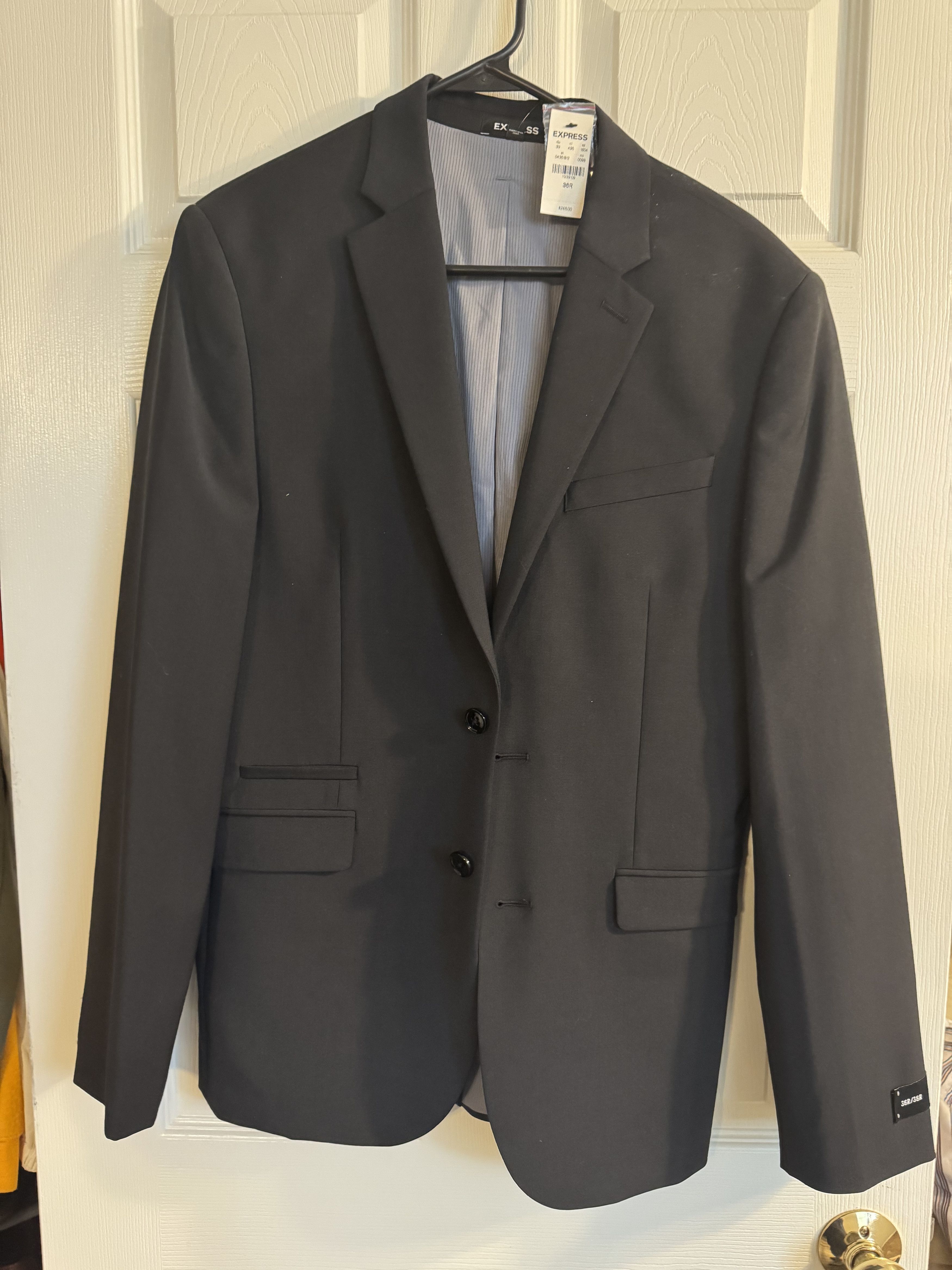 Express Black Slim Blazer Size 36R - 5 Thumbnail