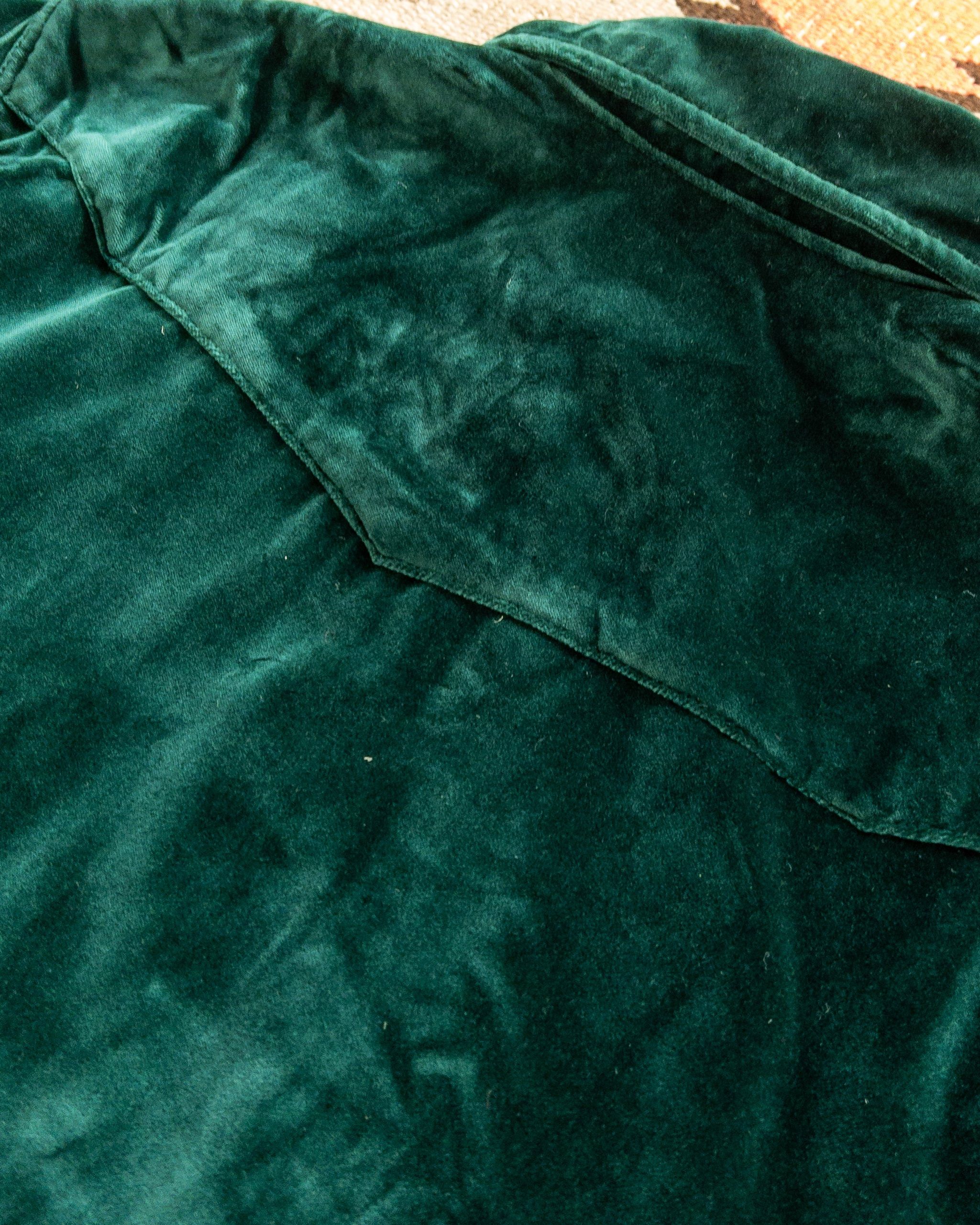 WYTHE 💚 Wythe Velvet Pearlsnap Shirt Pine Green Large NEW Size US L / EU 52-54 / 3 - 3 Thumbnail
