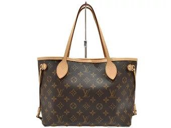 LOUIS VUITTON Neverfull PM Monogram Tote Bag with Pouch