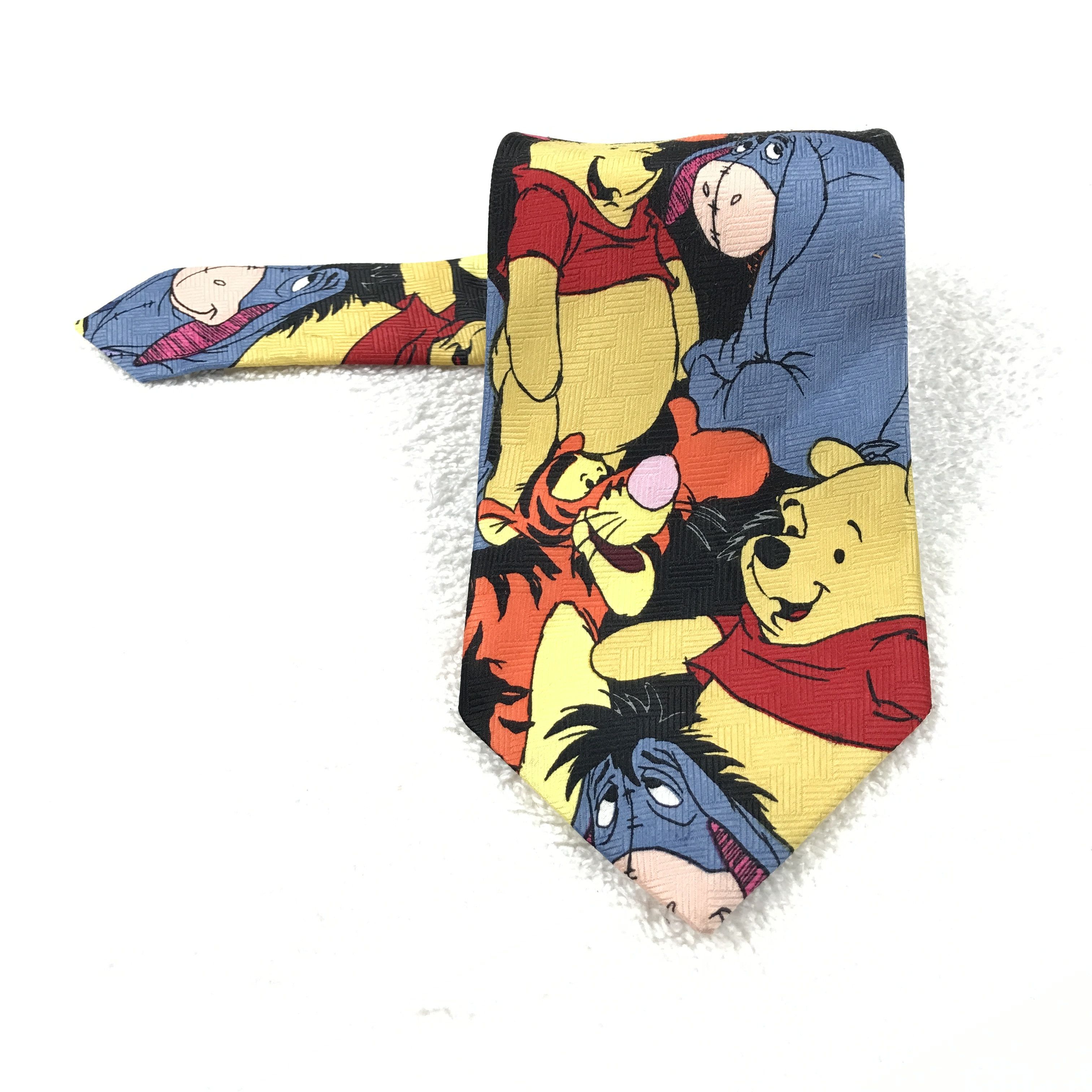 Designer × Vintage Vintage Pooh 100% Polyester Necktie Size ONE SIZE - 1 Thumbnail