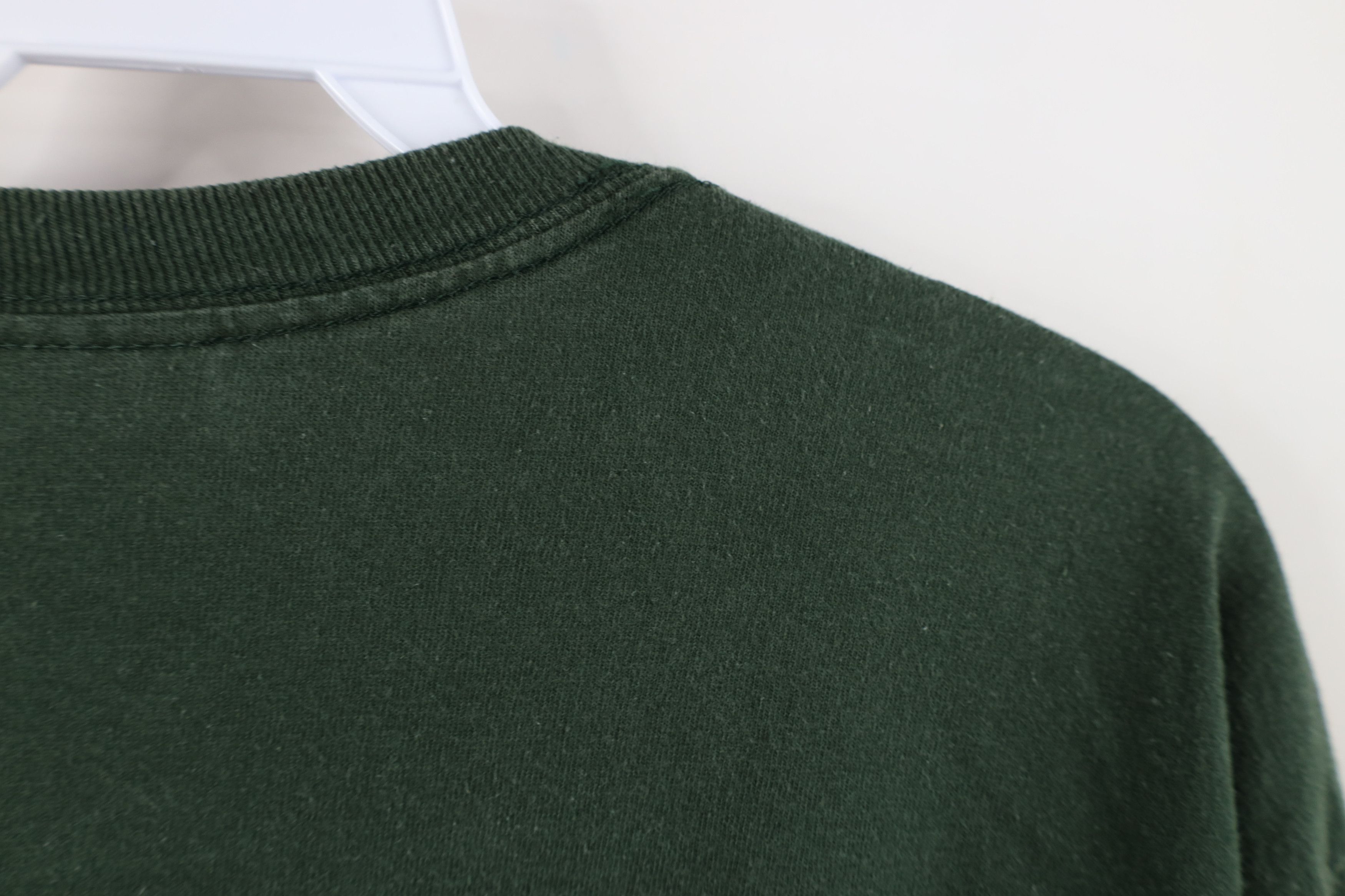 Vintage Vintage 90s Streetwear Cotton Long Sleeve T-Shirt Green Size US L / EU 52-54 / 3 - 11 Thumbnail